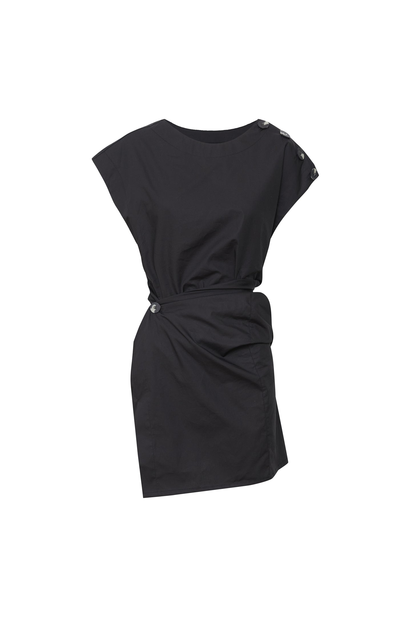 GRENADA MINI TWIST DRESS | BLACK