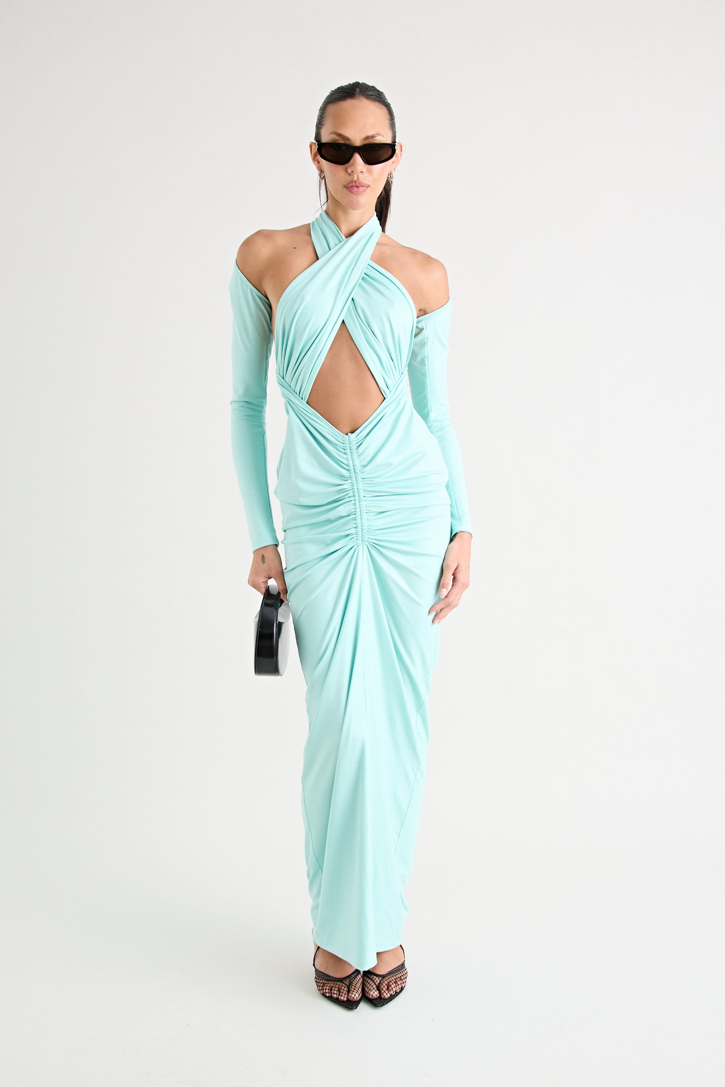 VICTORIA MAXI DRESS | AQUA