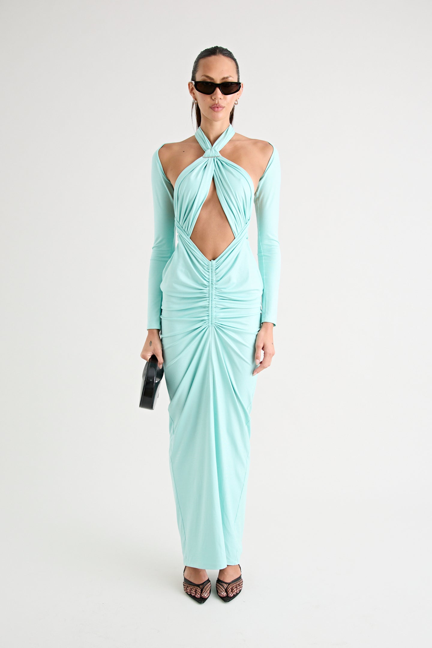 VICTORIA MAXI DRESS | AQUA
