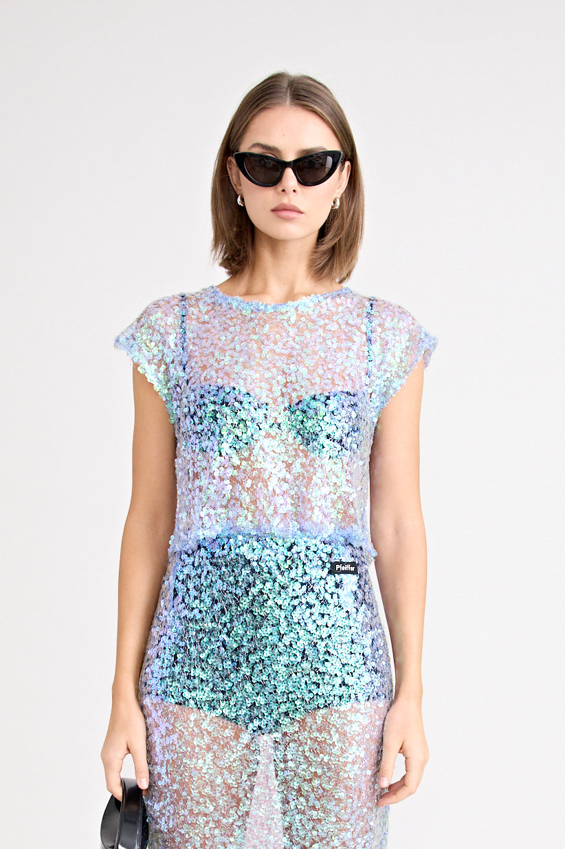 DELPHINE TOP | AQUAMARINE