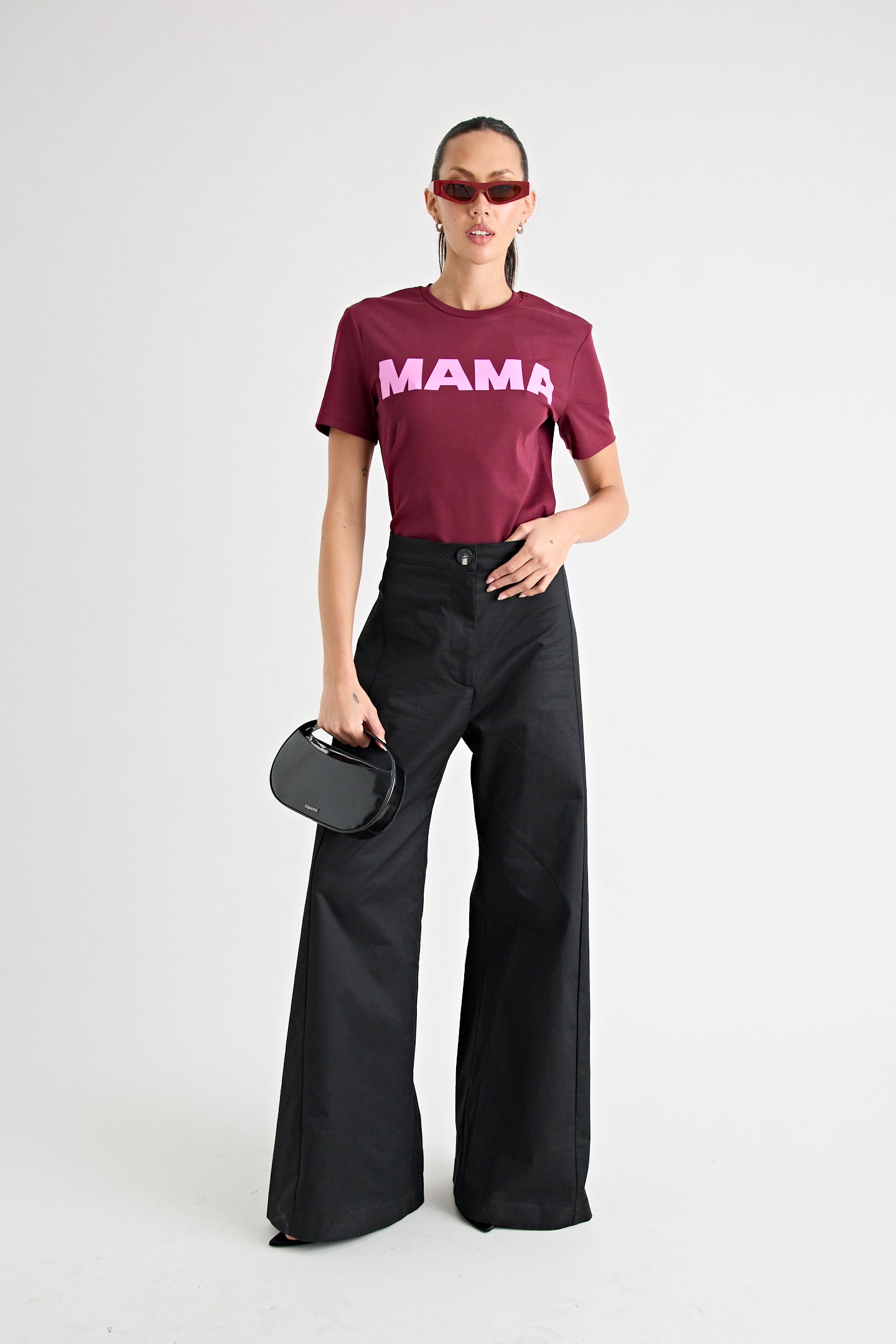 MAMA TEE | BURGUNDY