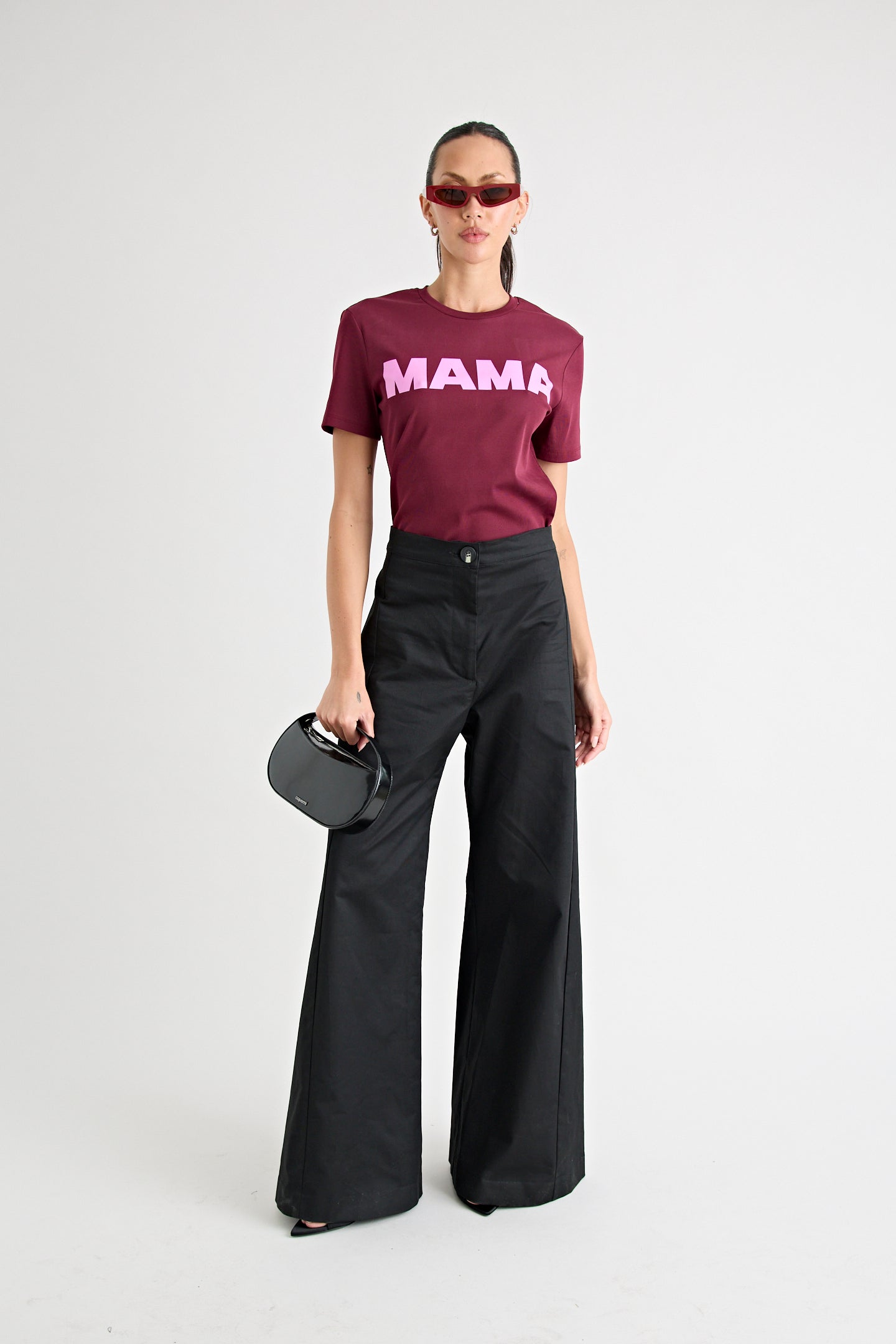 MAMA TEE | BURGUNDY