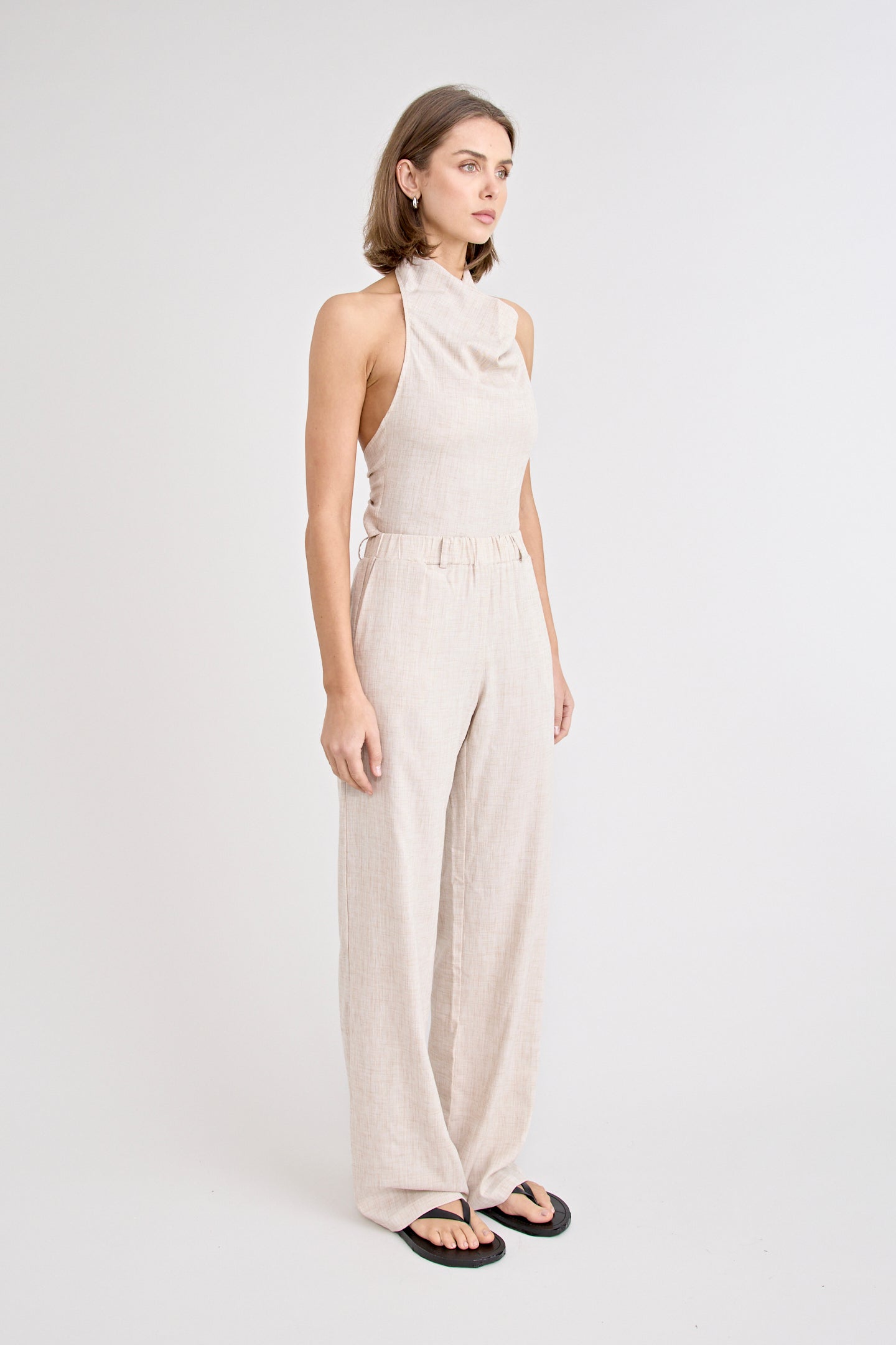 PINO WIDE LEG PANT | NATURAL