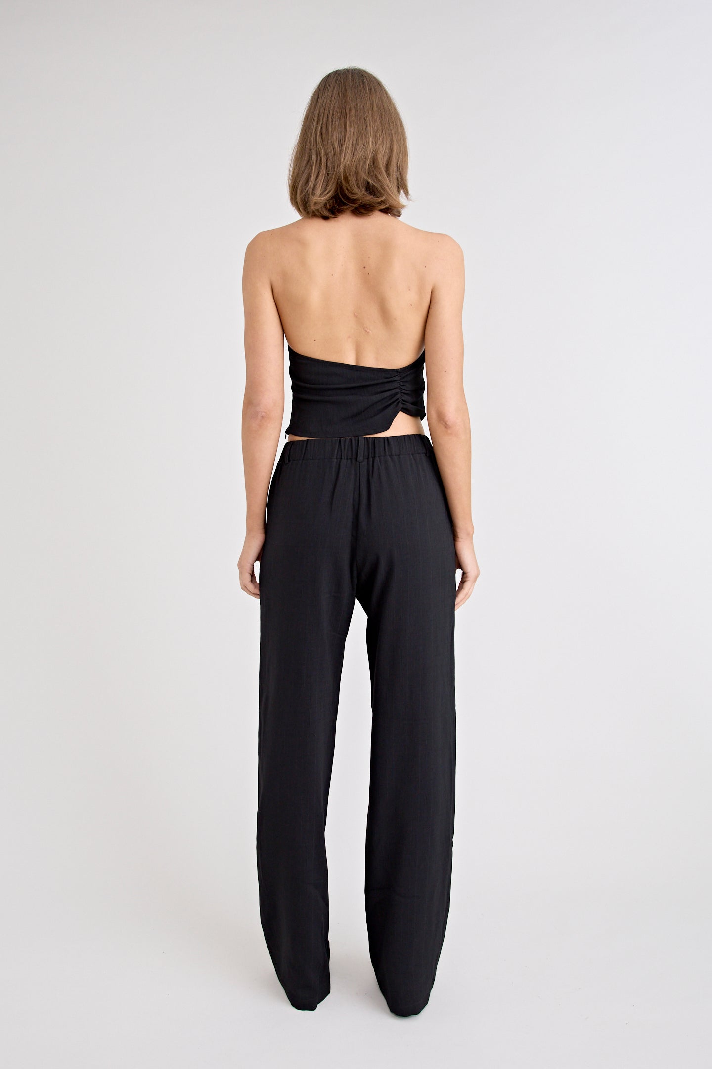 PINO COWL NECK TOP | BLACK