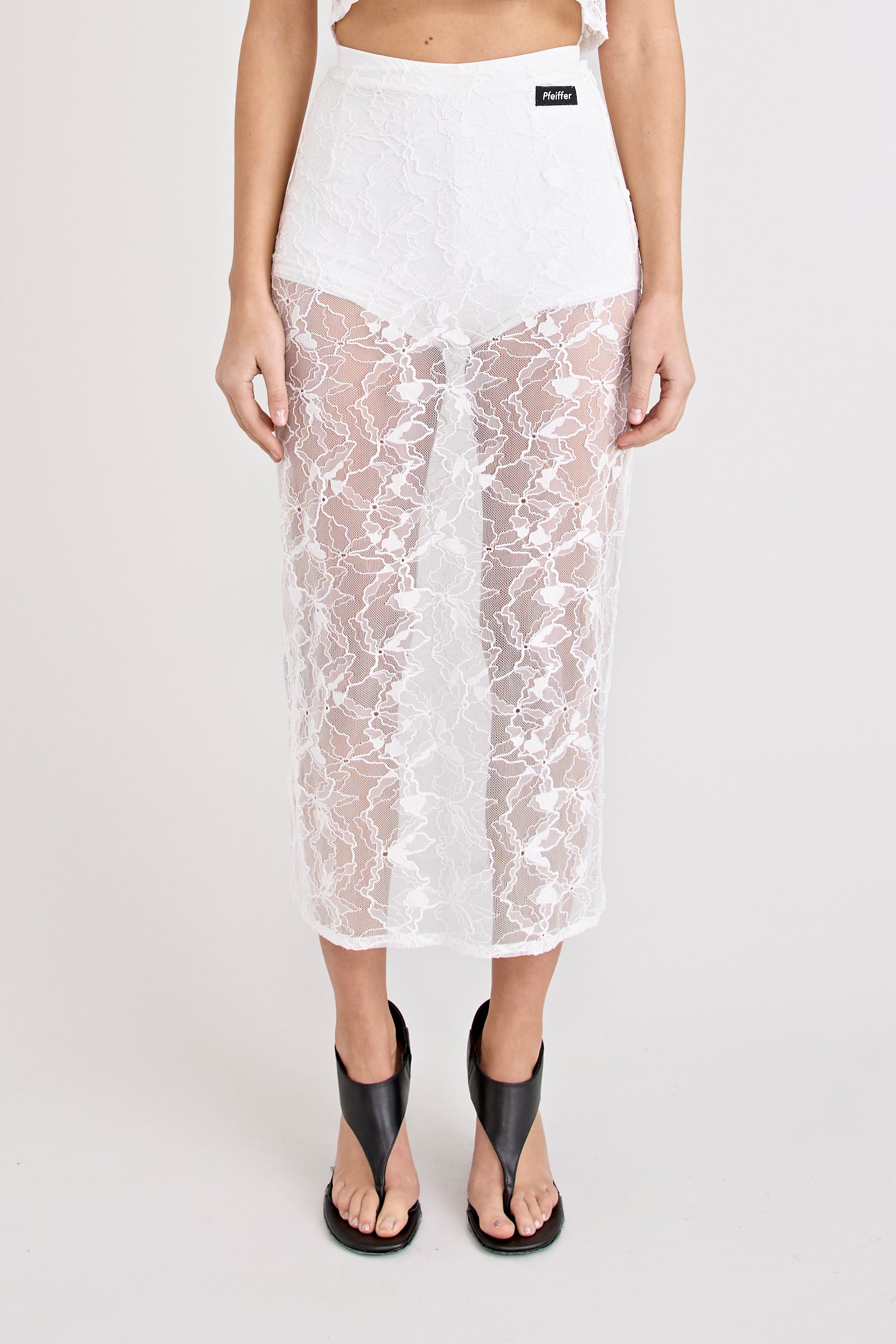 ASTRID LACE SKIRT | WHITE