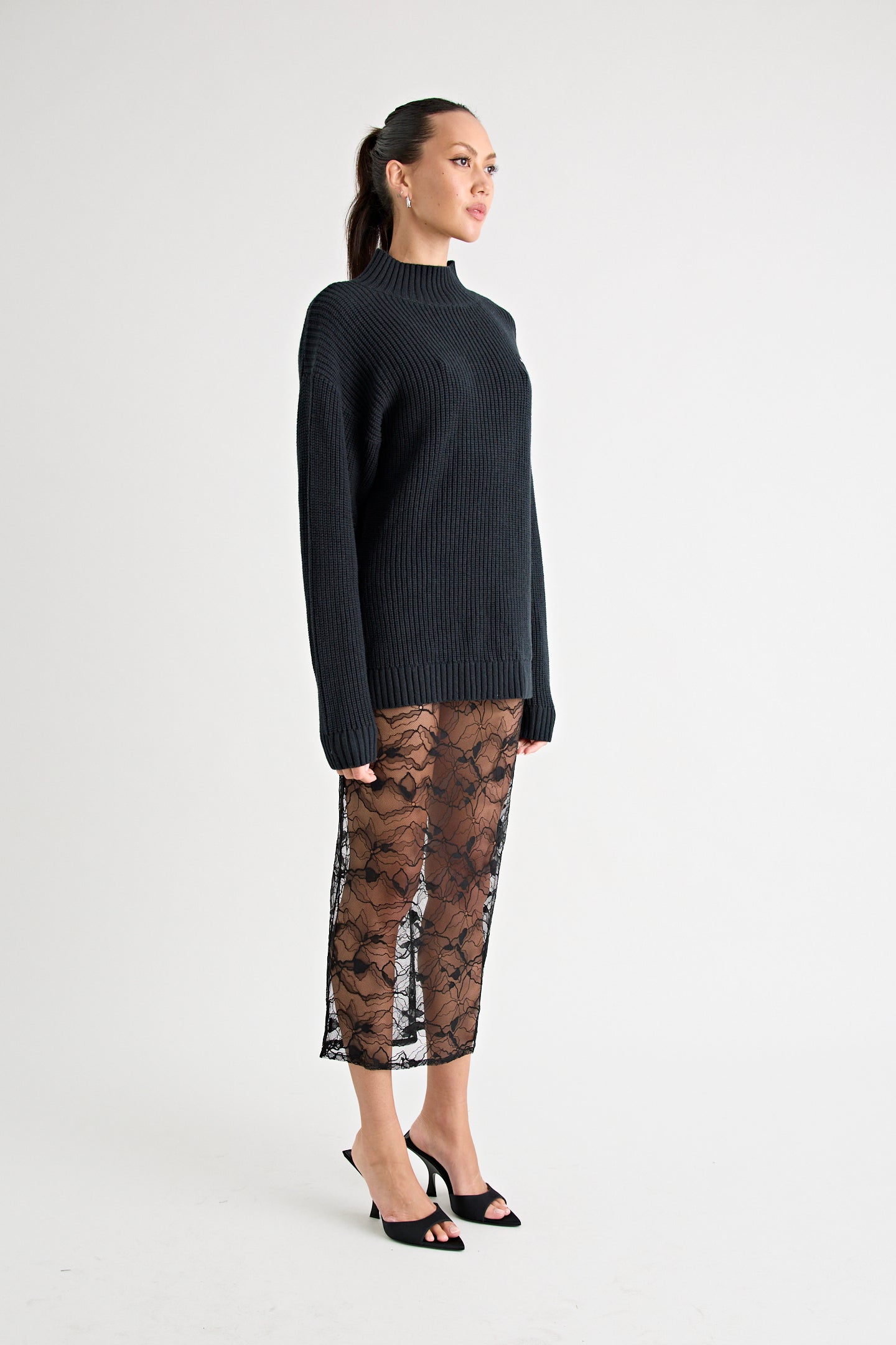 ADAMOS KNIT JUMPER | BLACK