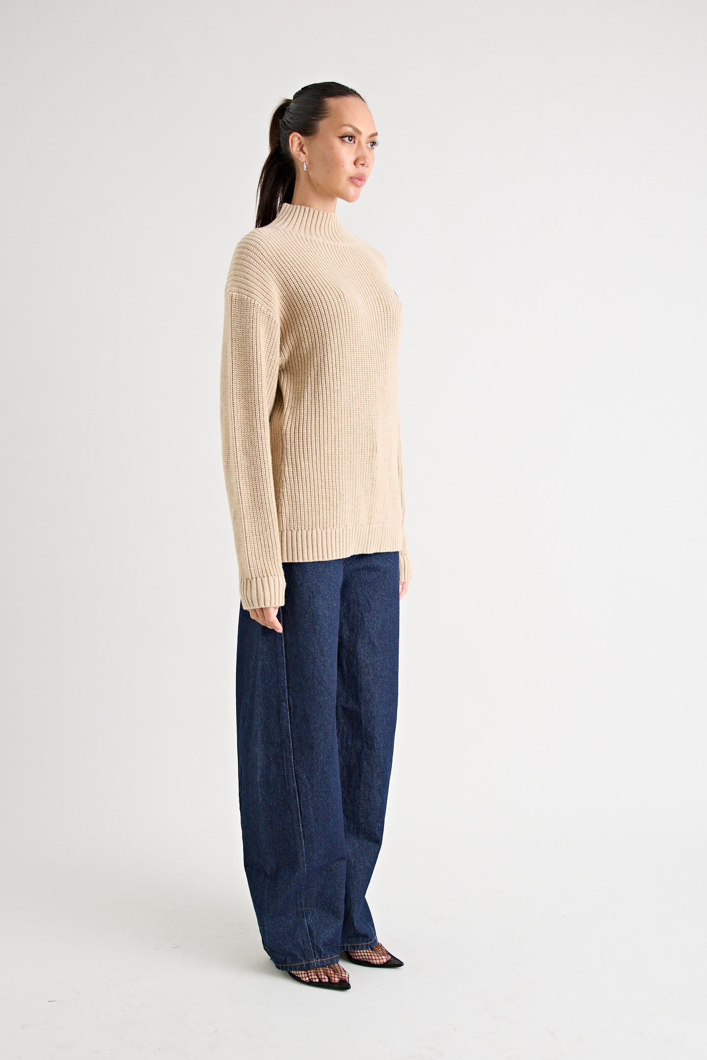 ADAMOS KNIT JUMPER | SAND