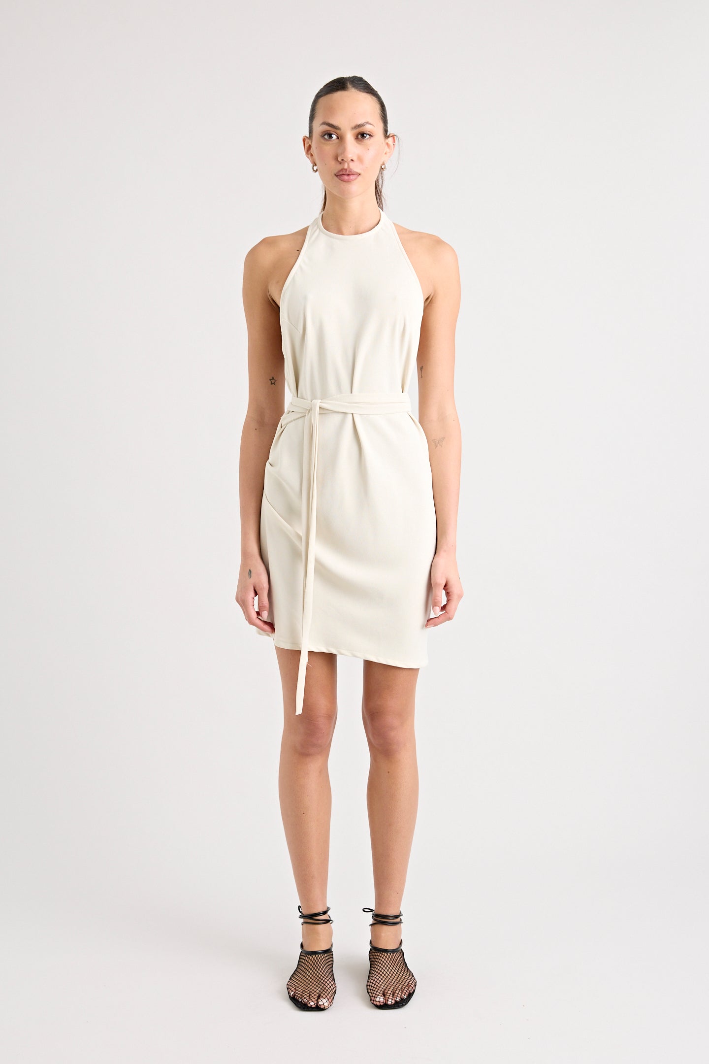 CYRIL WRAP DRESS | SAND