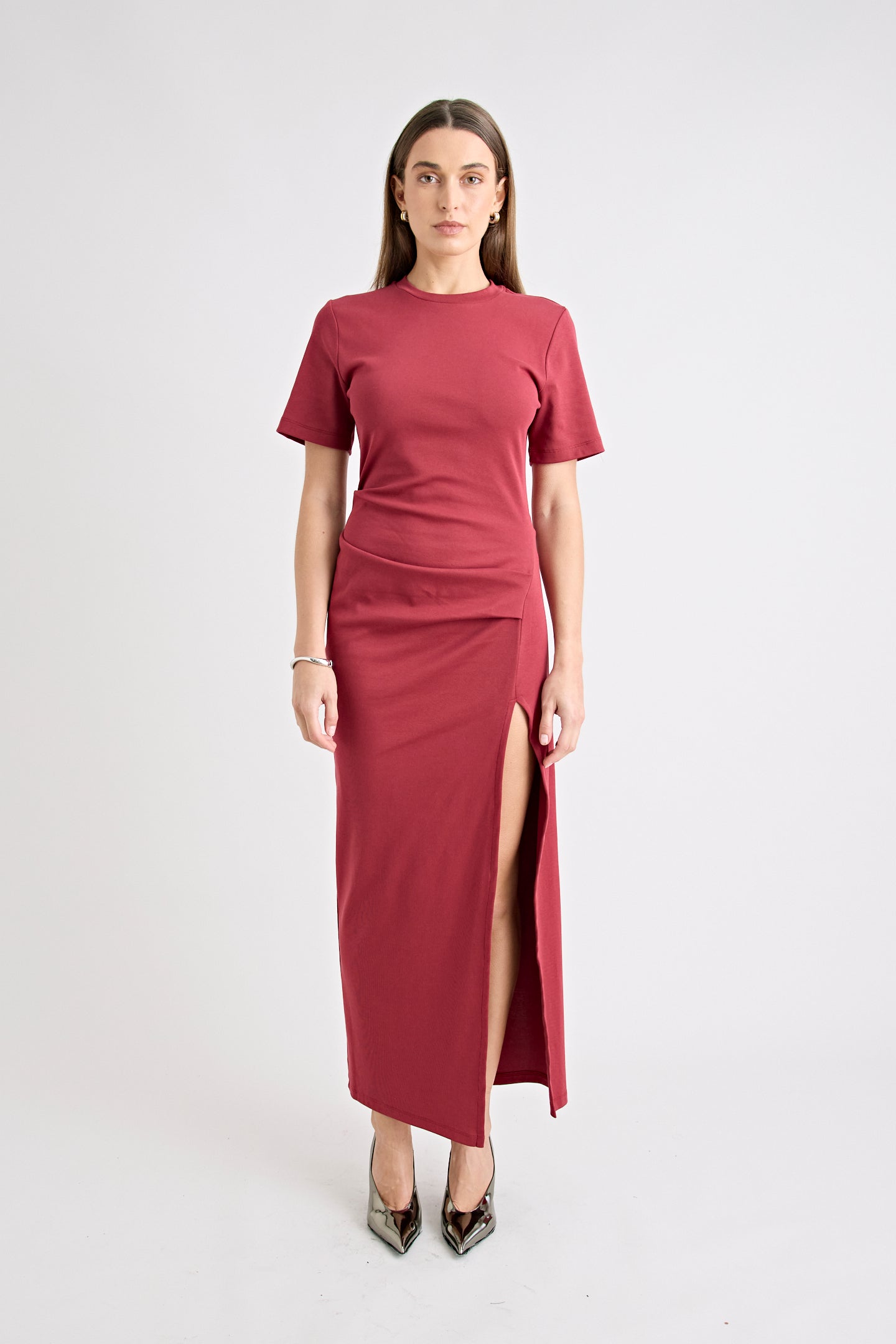 PORTIA DRESS | CHERRY