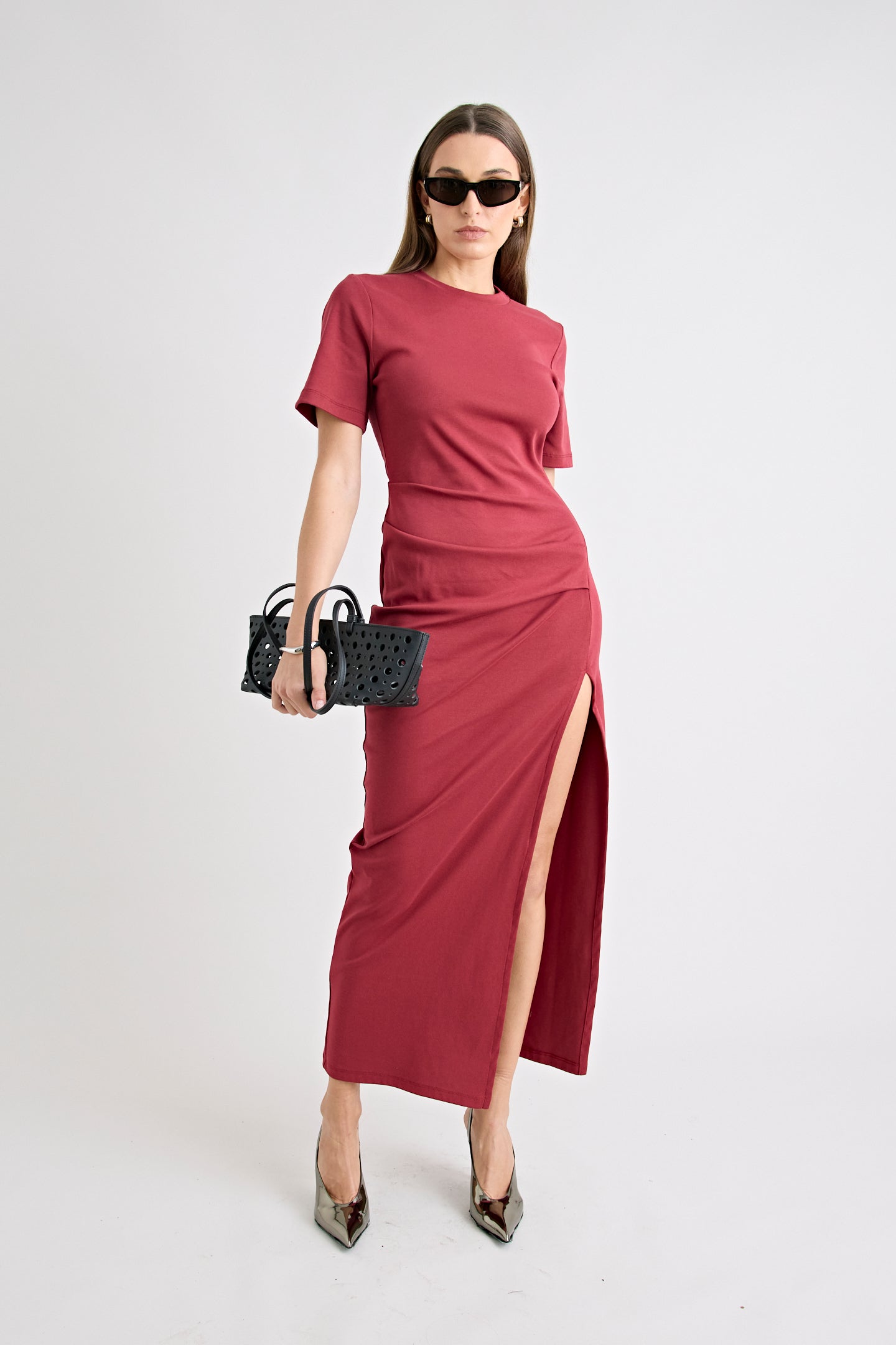 PORTIA DRESS | CHERRY