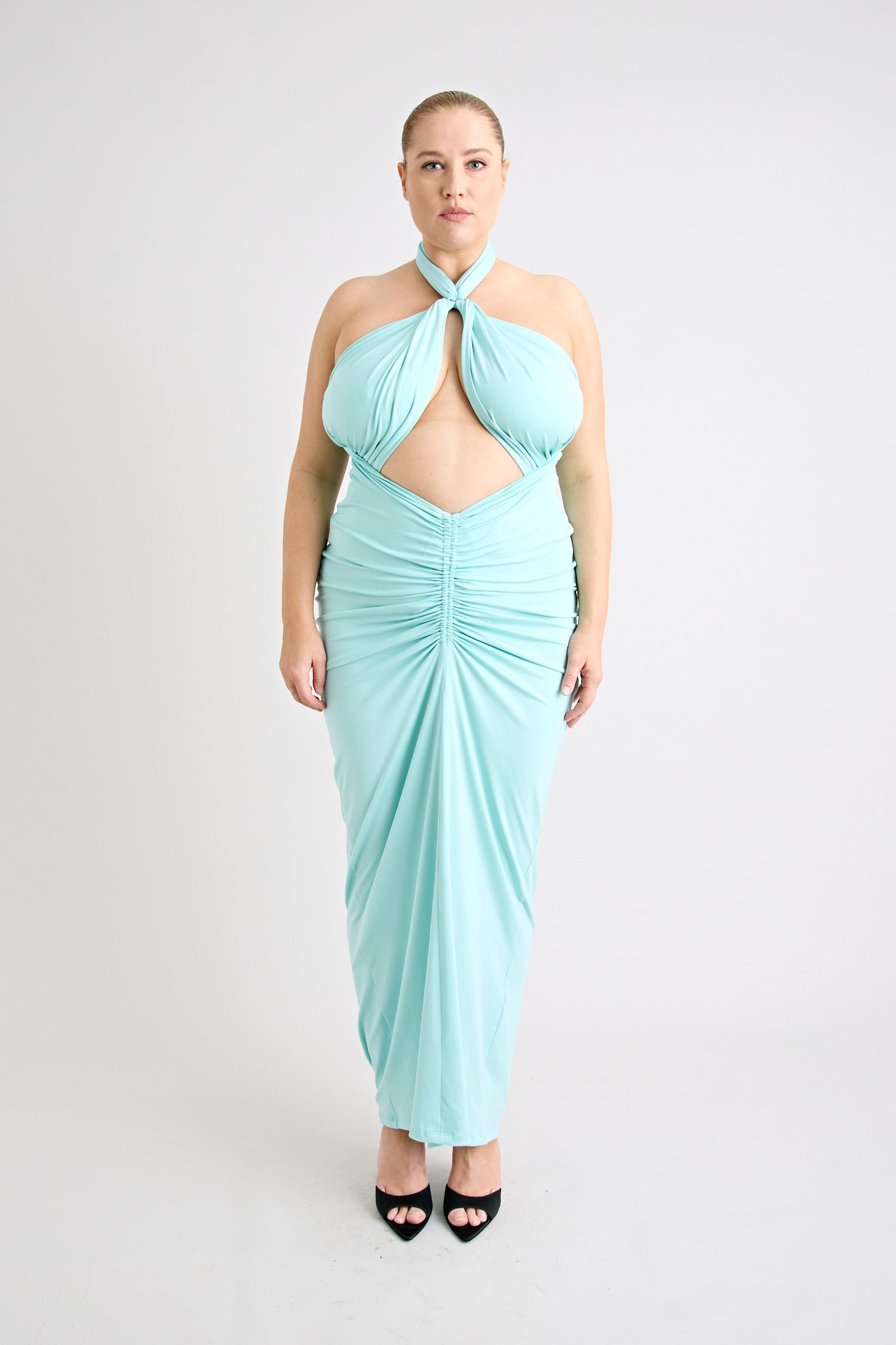 VICTORIA MAXI DRESS | AQUA