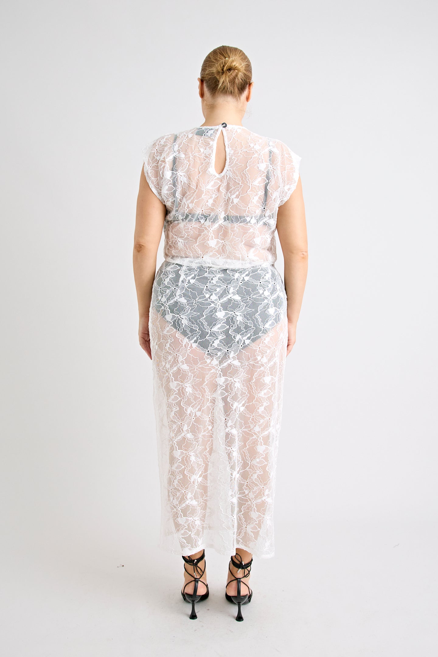 ASTRID LACE SKIRT | WHITE