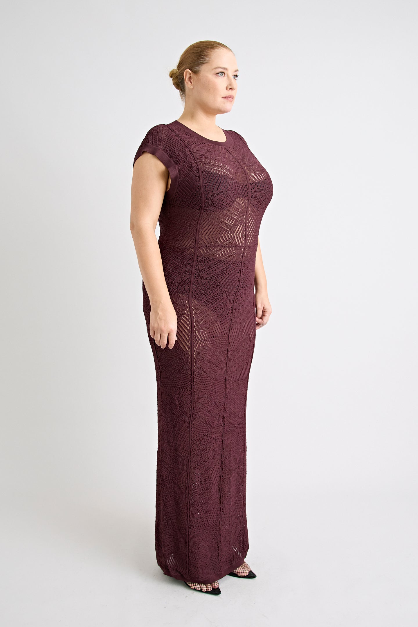 RENOIR KNIT DRESS | MERLOT
