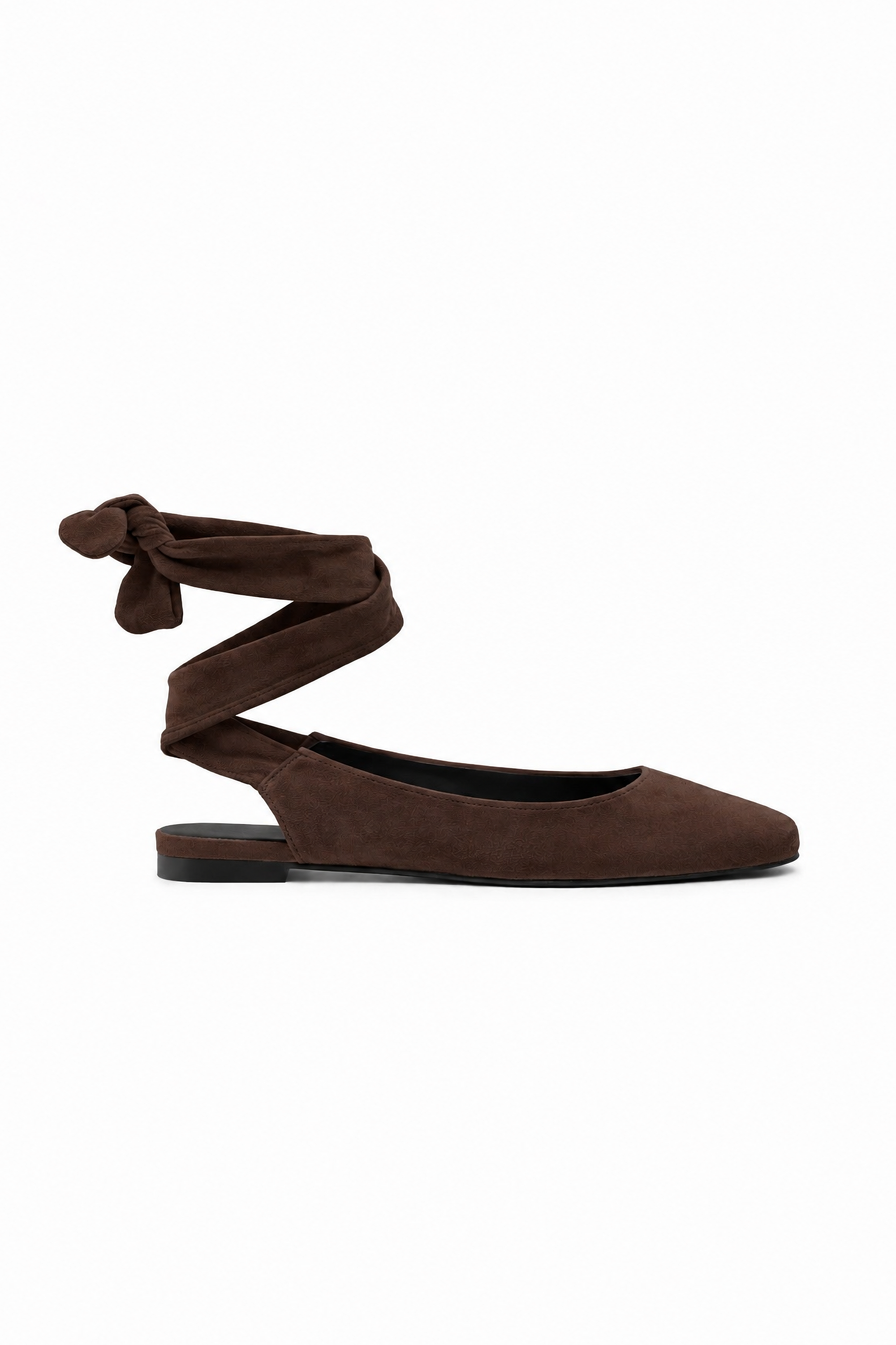 CELINE SUEDE BALLET FLAT | CHOCOLATE
