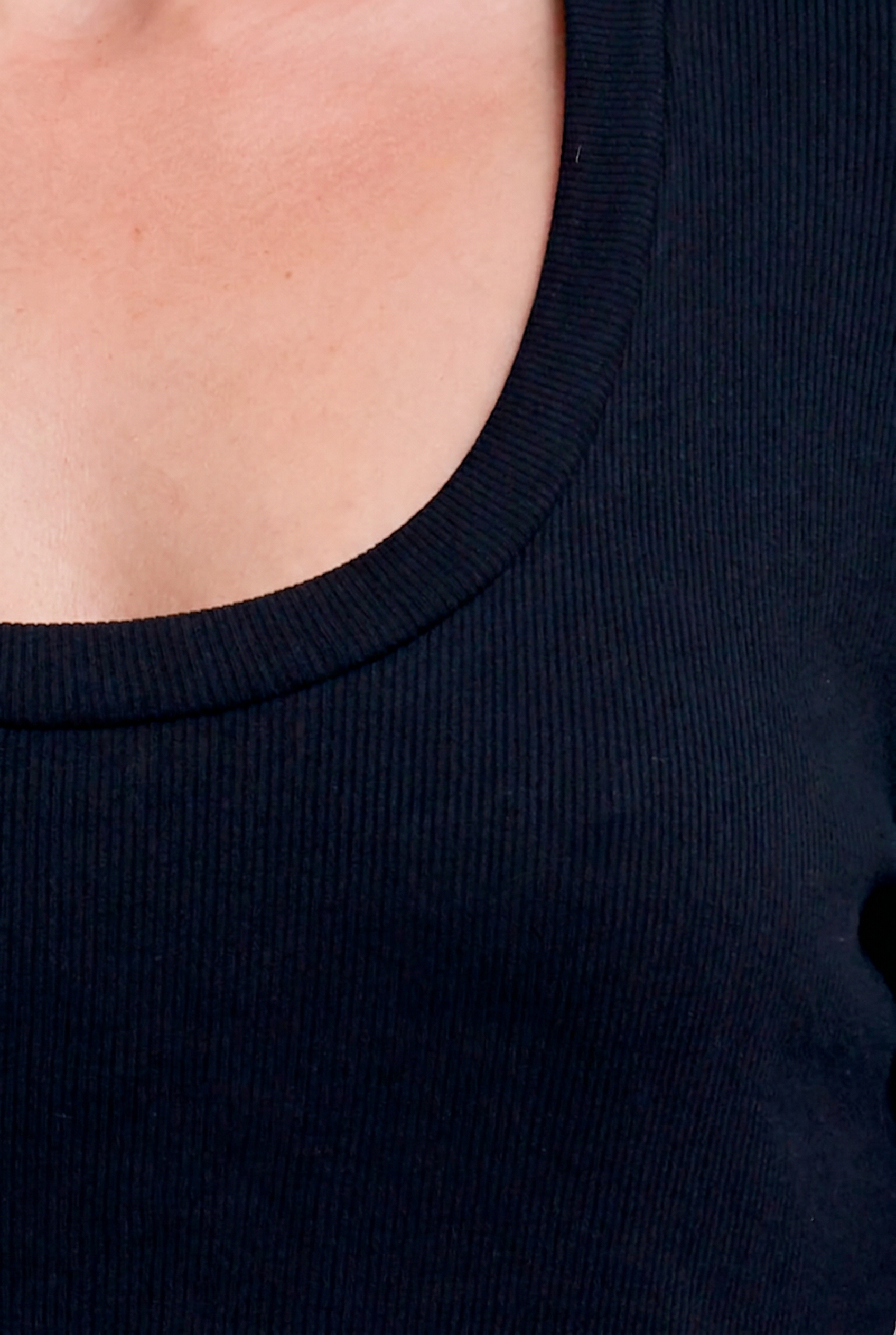 BISCAYNE LONG SLEEVE TOP | BLACK