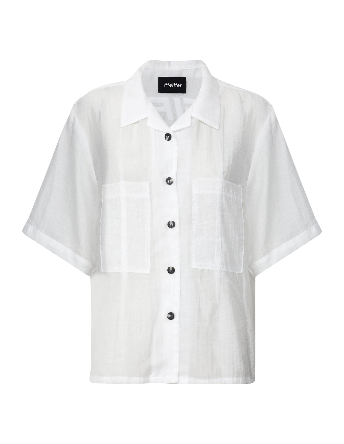 TERRAZZA SHEER SHIRT | POWDER