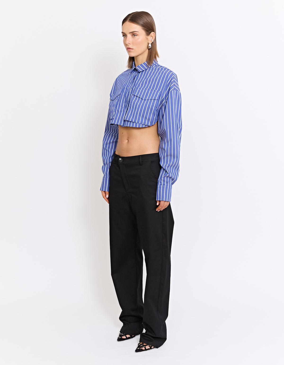 EDAN CROPPED SHIRT | STRIPE