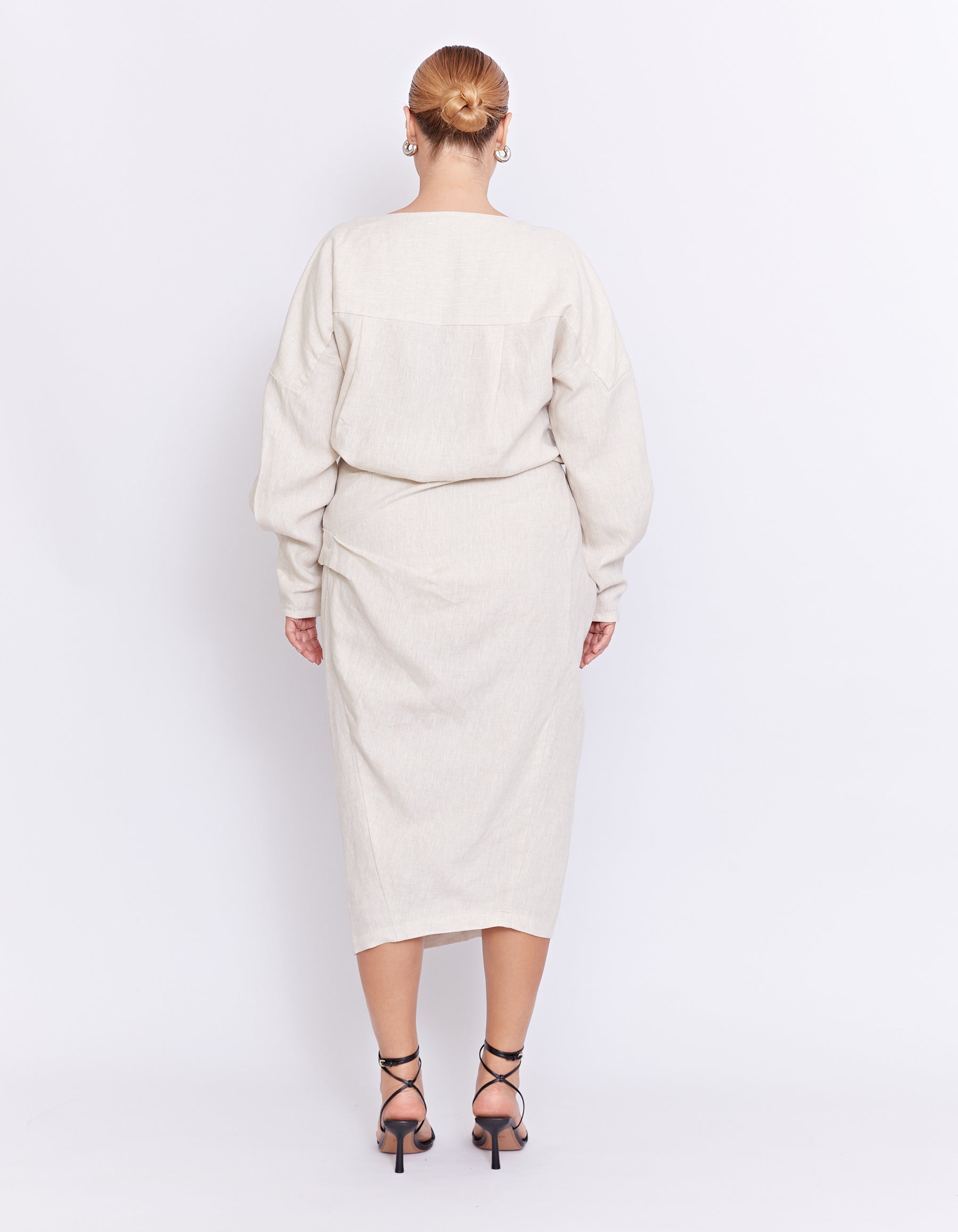 THE VITO TWIST DRESS | NATURAL