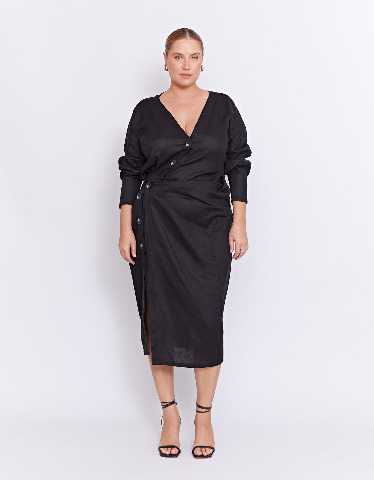 THE VITO TWIST DRESS | BLACK