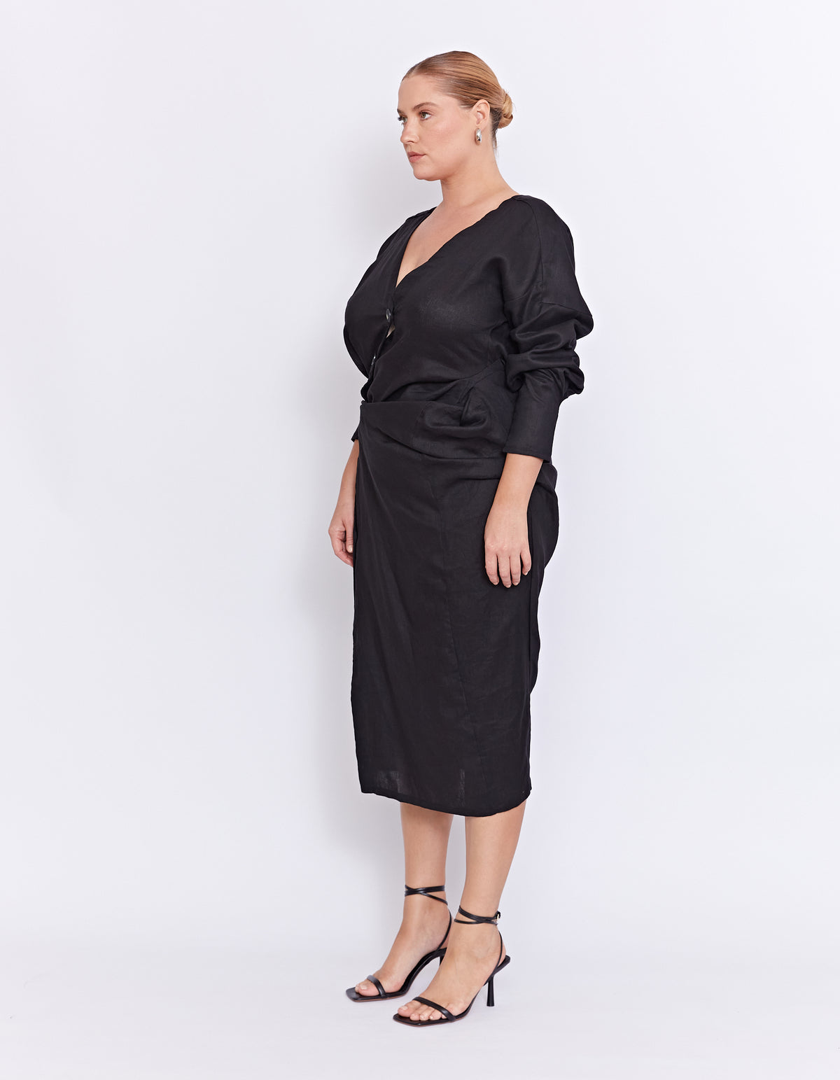 THE VITO TWIST DRESS | BLACK