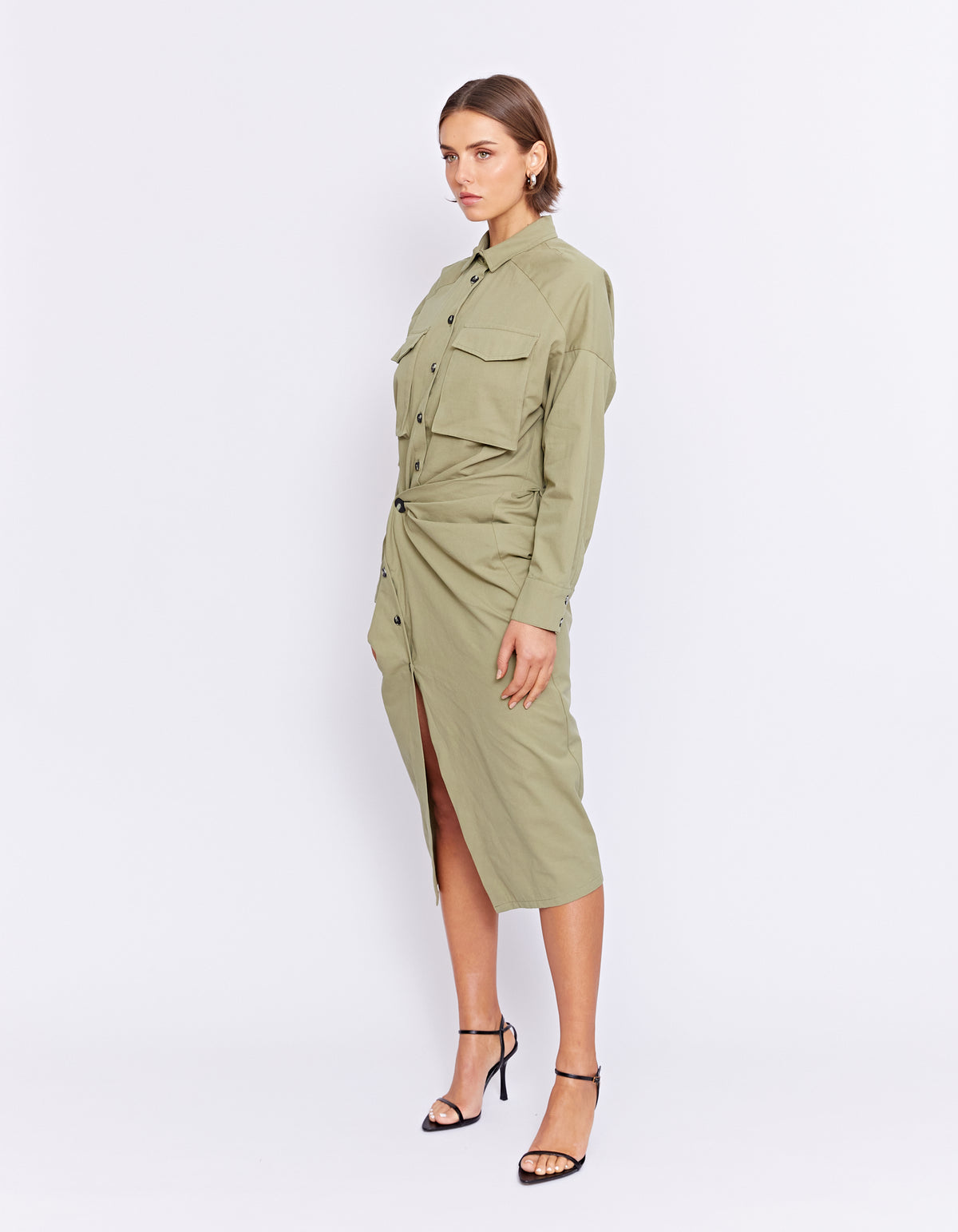 FORBES TWIST DRESS | PISTACHIO