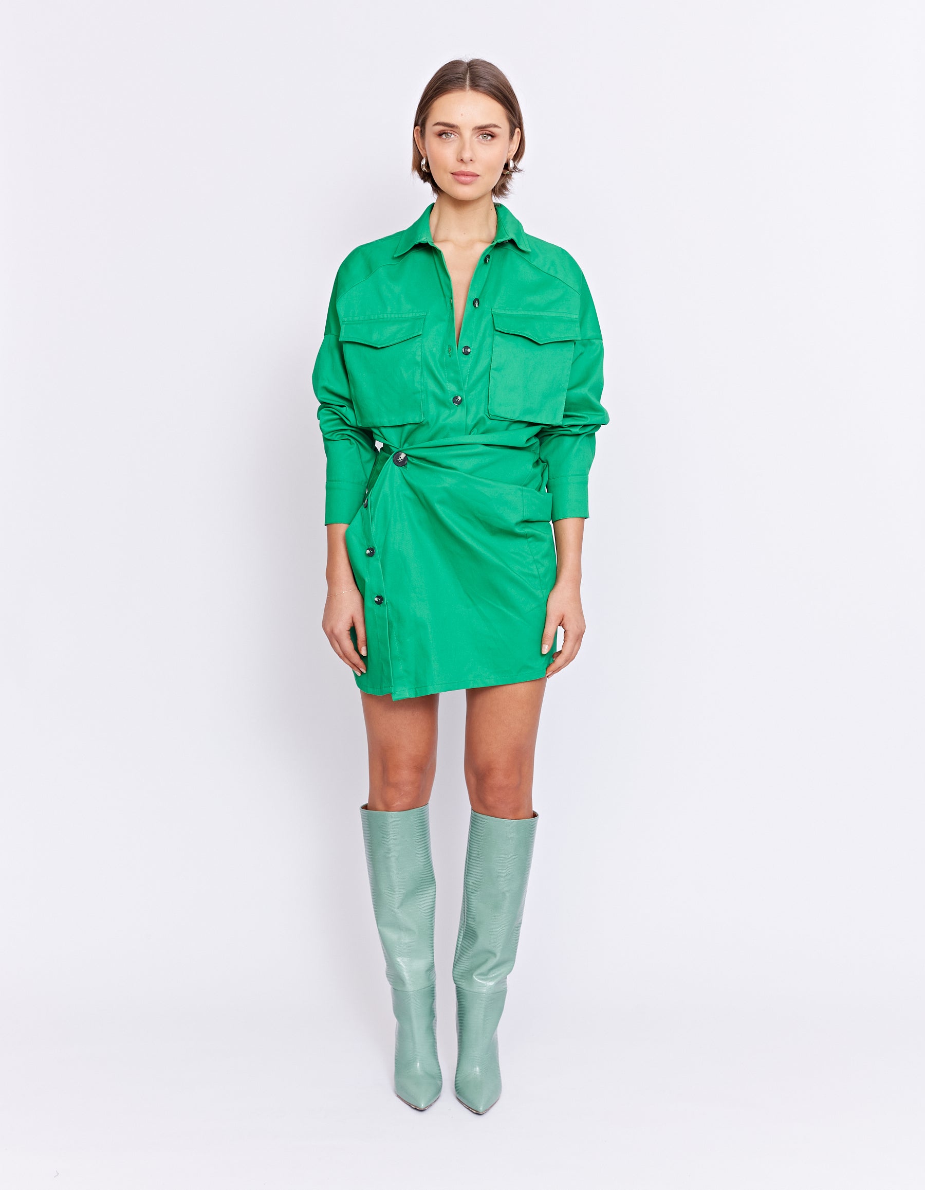 FORBES MINI DRESS | LEAF