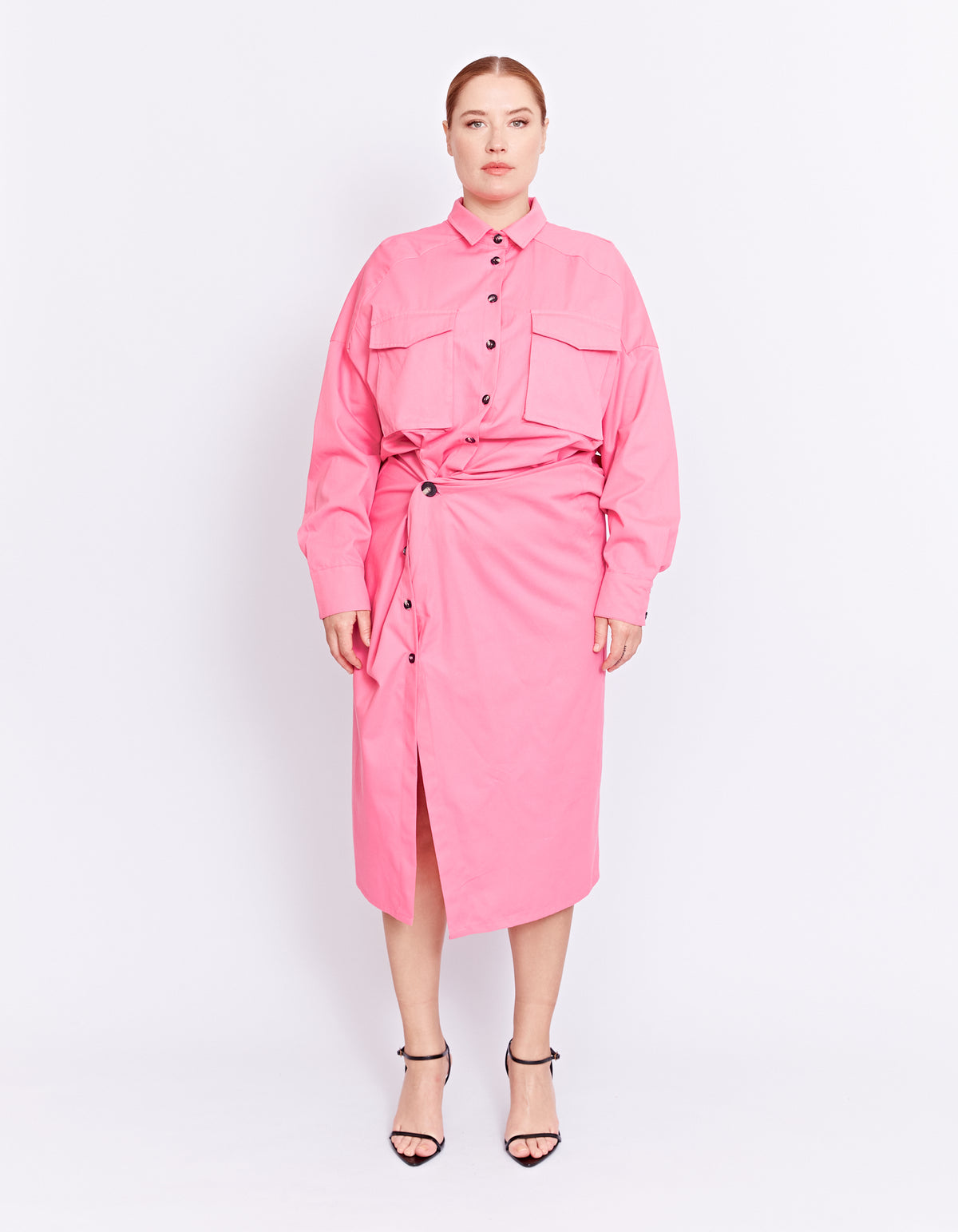 FORBES TWIST DRESS | PINK