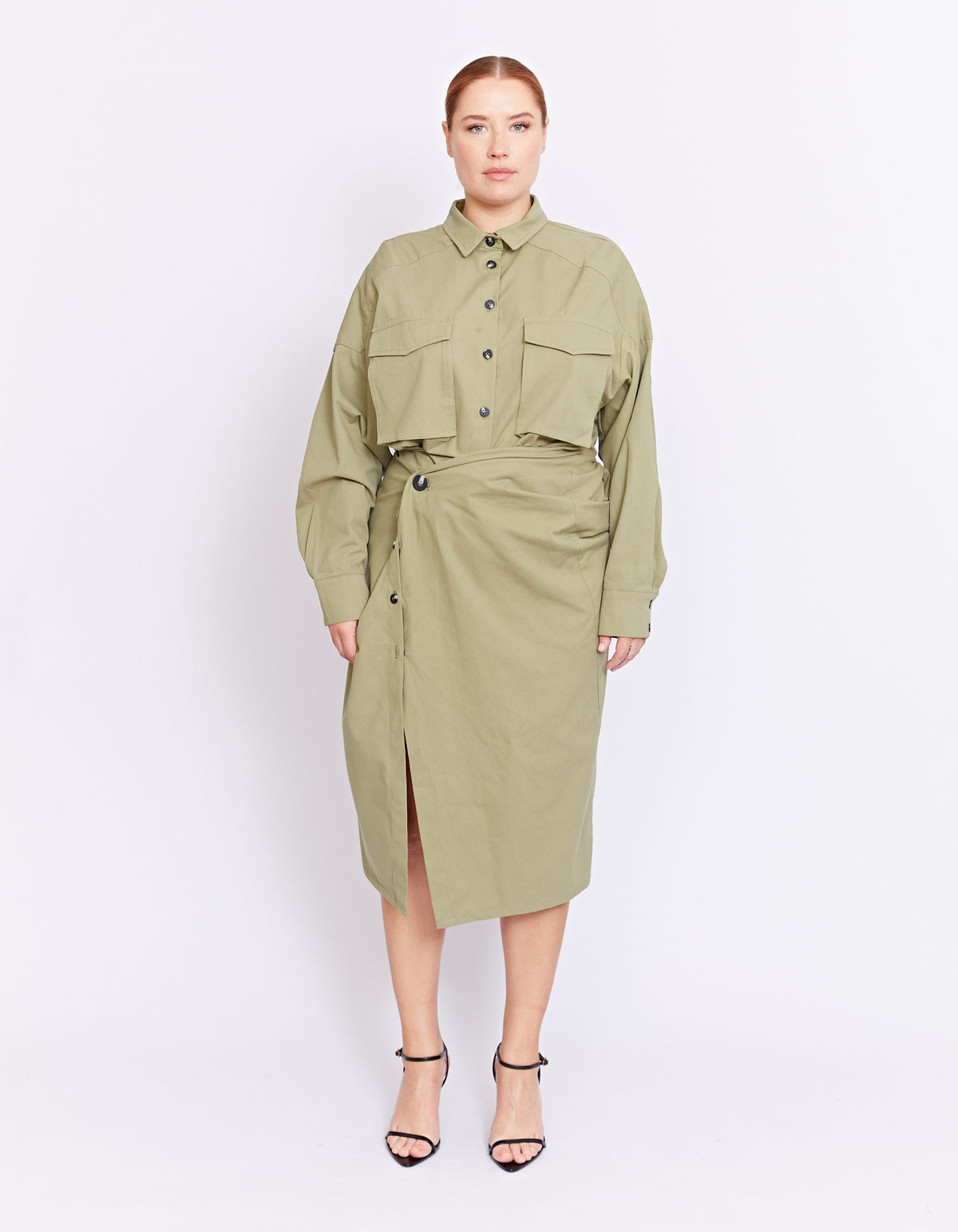 FORBES TWIST DRESS | PISTACHIO