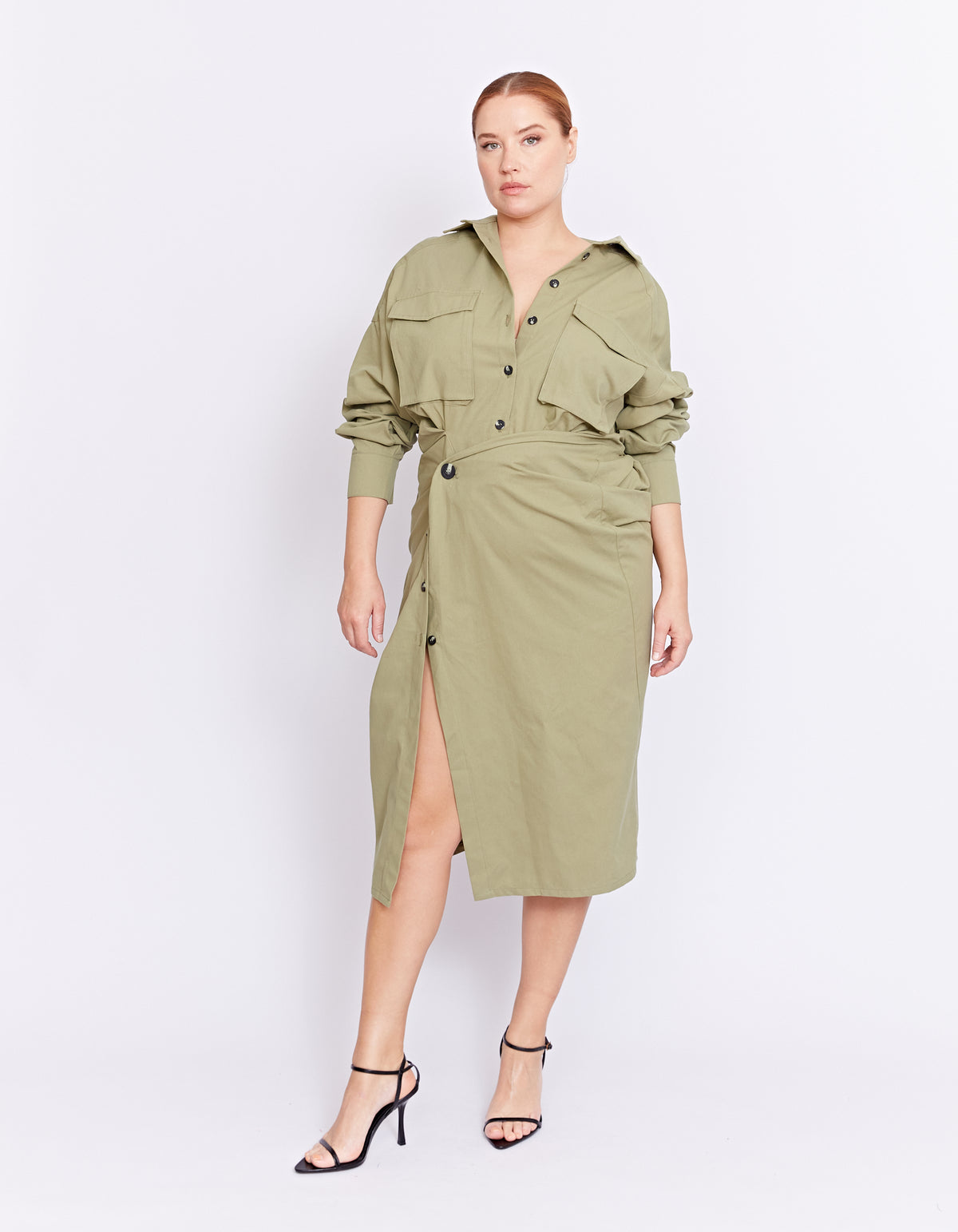 FORBES TWIST DRESS | PISTACHIO