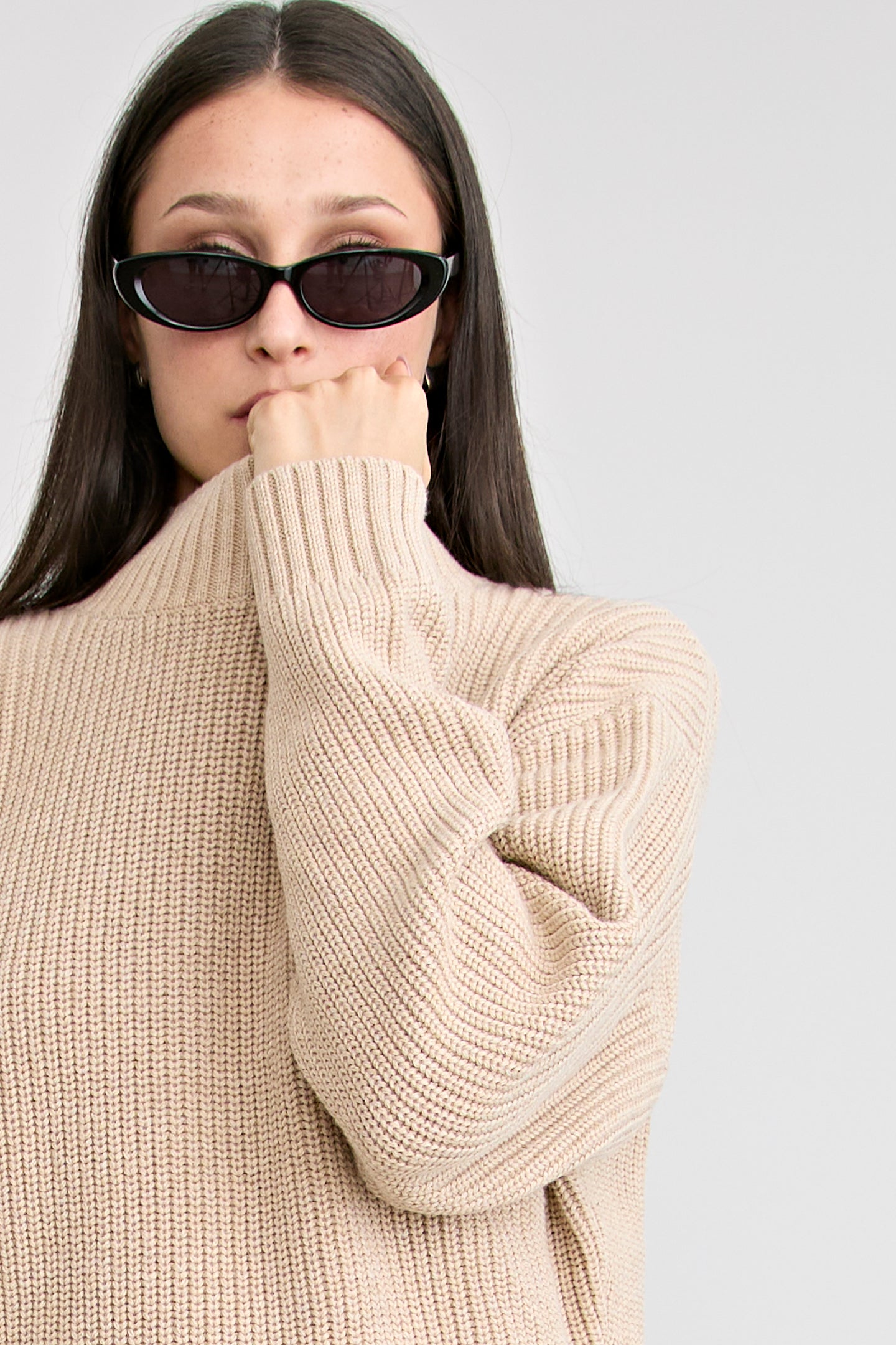 ADAMOS KNIT JUMPER | SAND