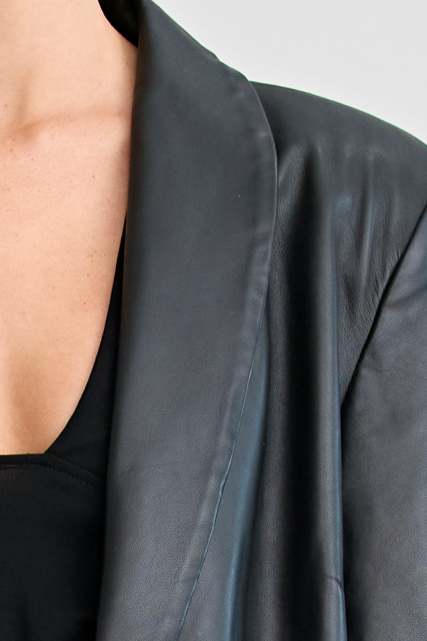 THE MARCELLE LEATHER COAT | BLACK