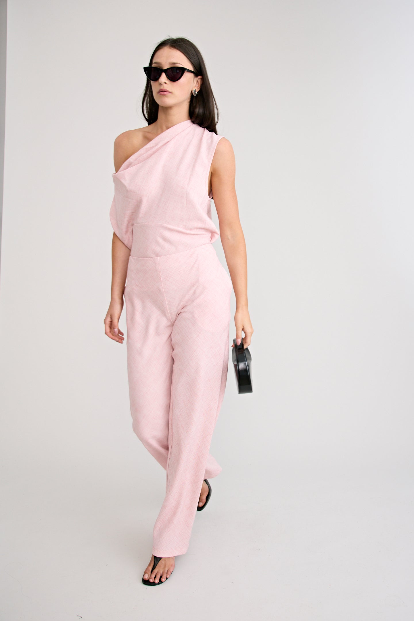 PINO BIAS CUT PANT | PINK