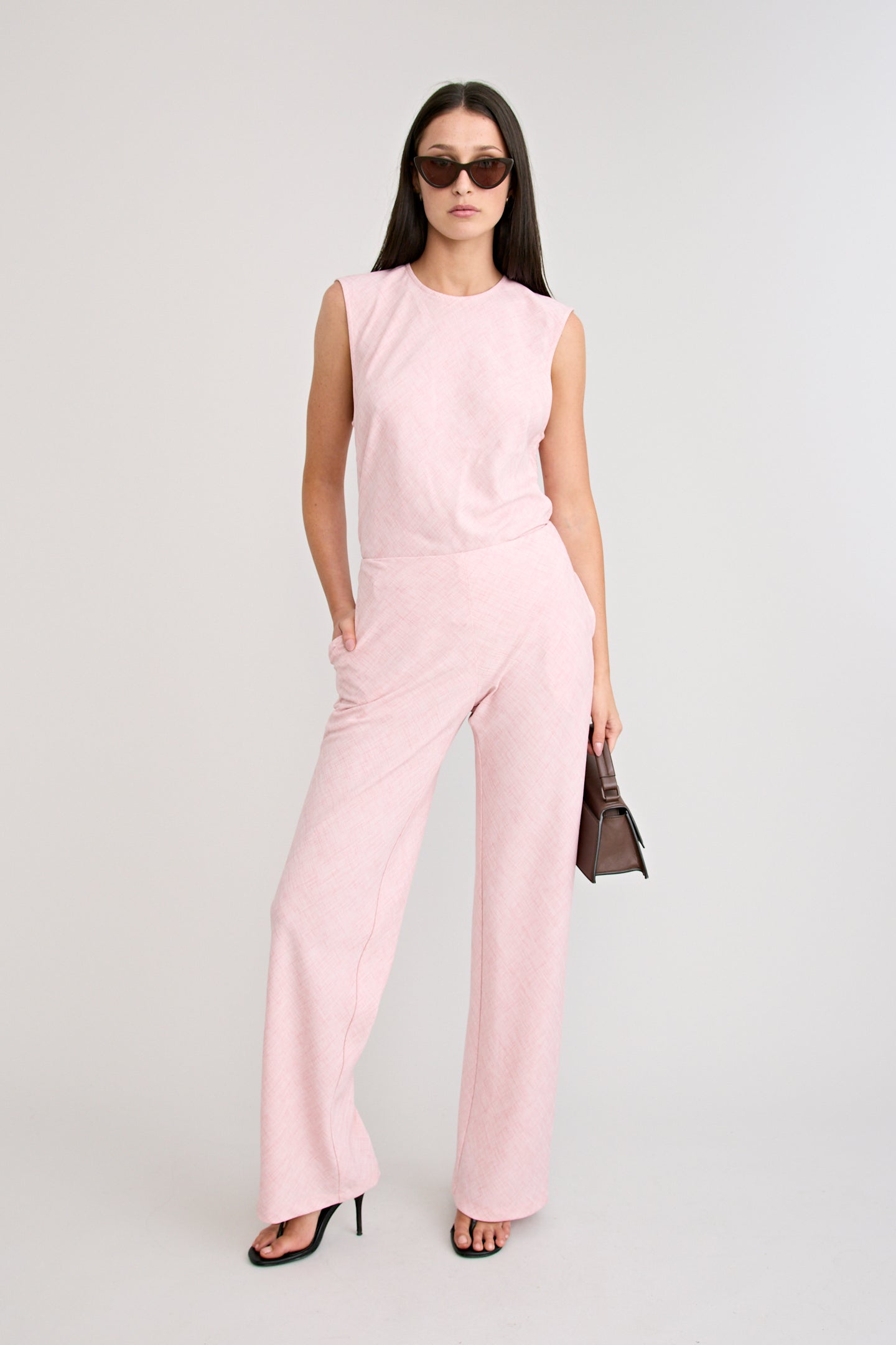 PINO BIAS CUT PANT | PINK