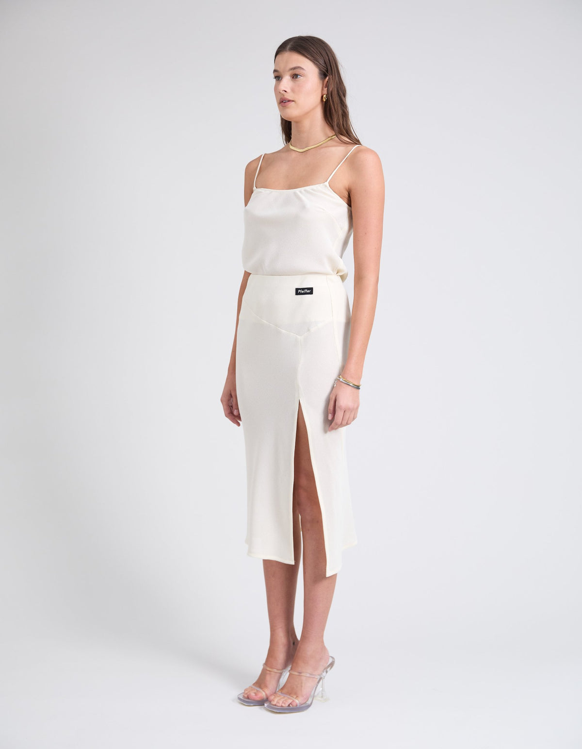 GIANNI MIDI SKIRT | VANILLA