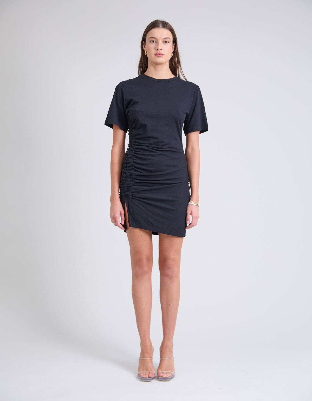 COLMAR ORGANIC COTTON MINI DRESS | BLACK