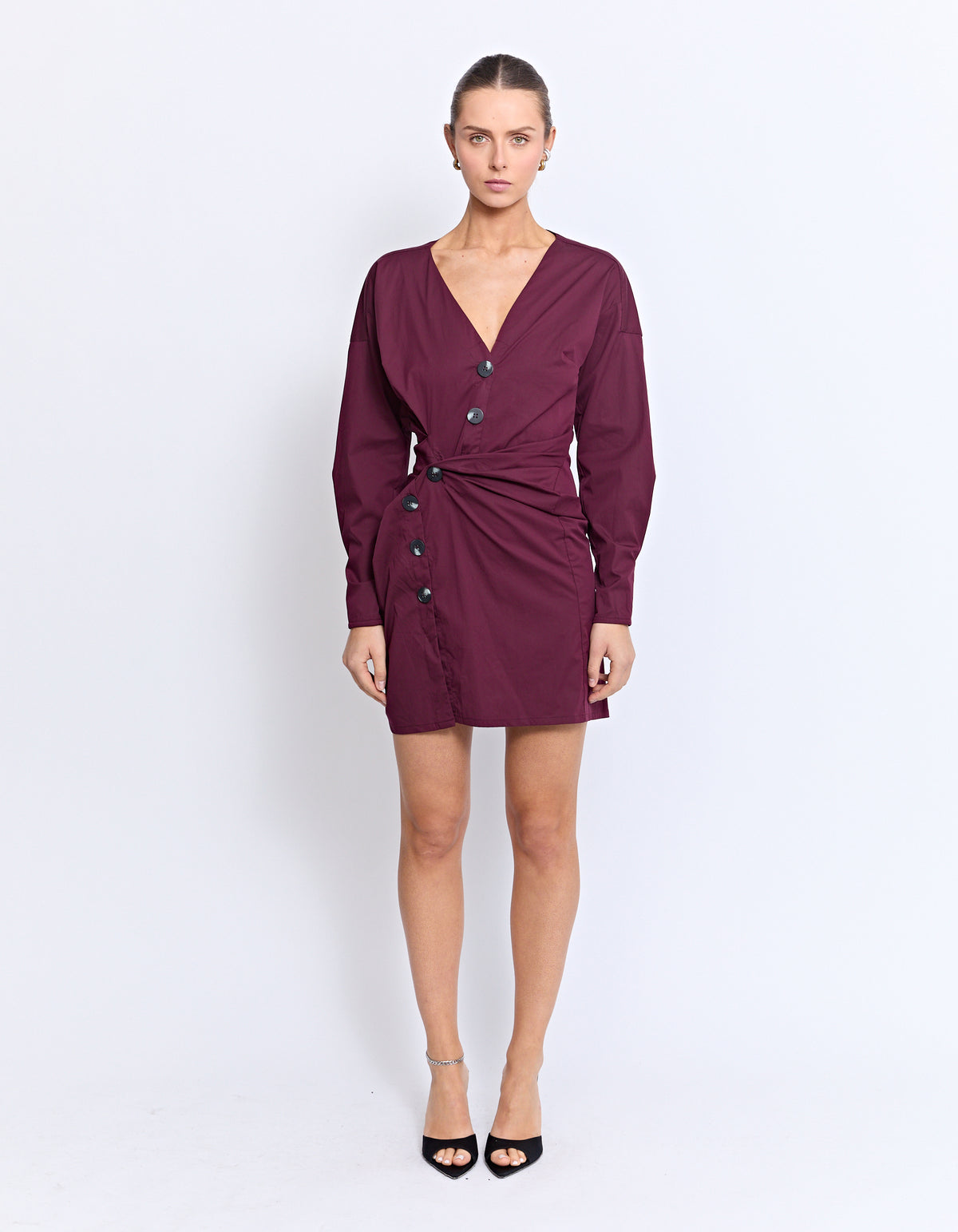 LAUTREC TWIST DRESS | WINE