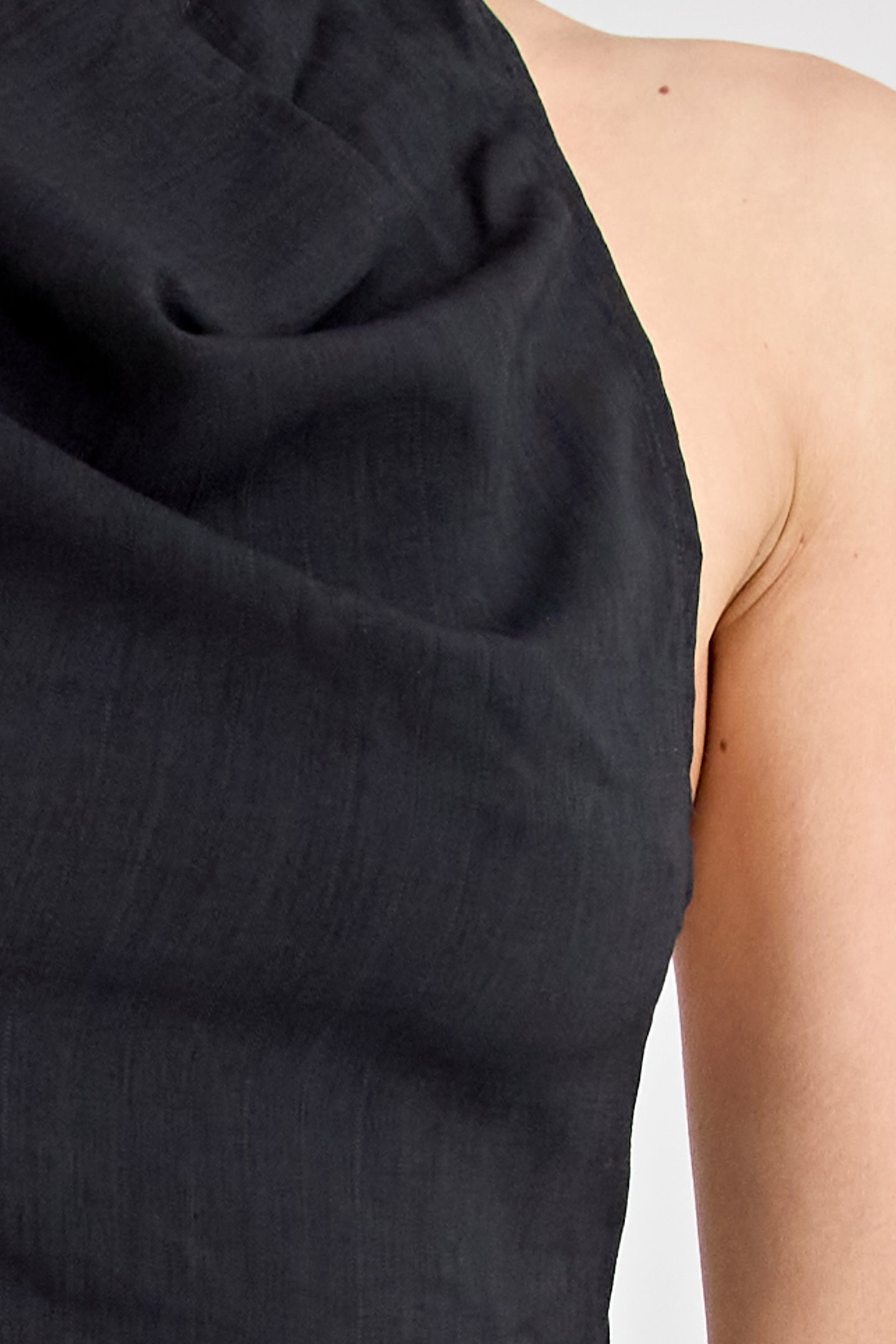 PINO COWL NECK TOP | BLACK