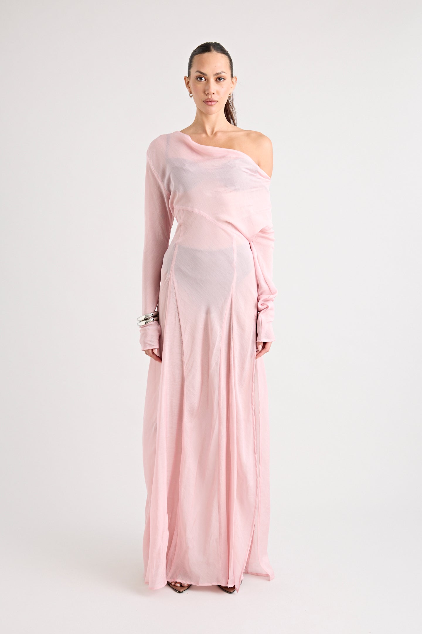 TERRAZZA SHEER GOWN | PINK