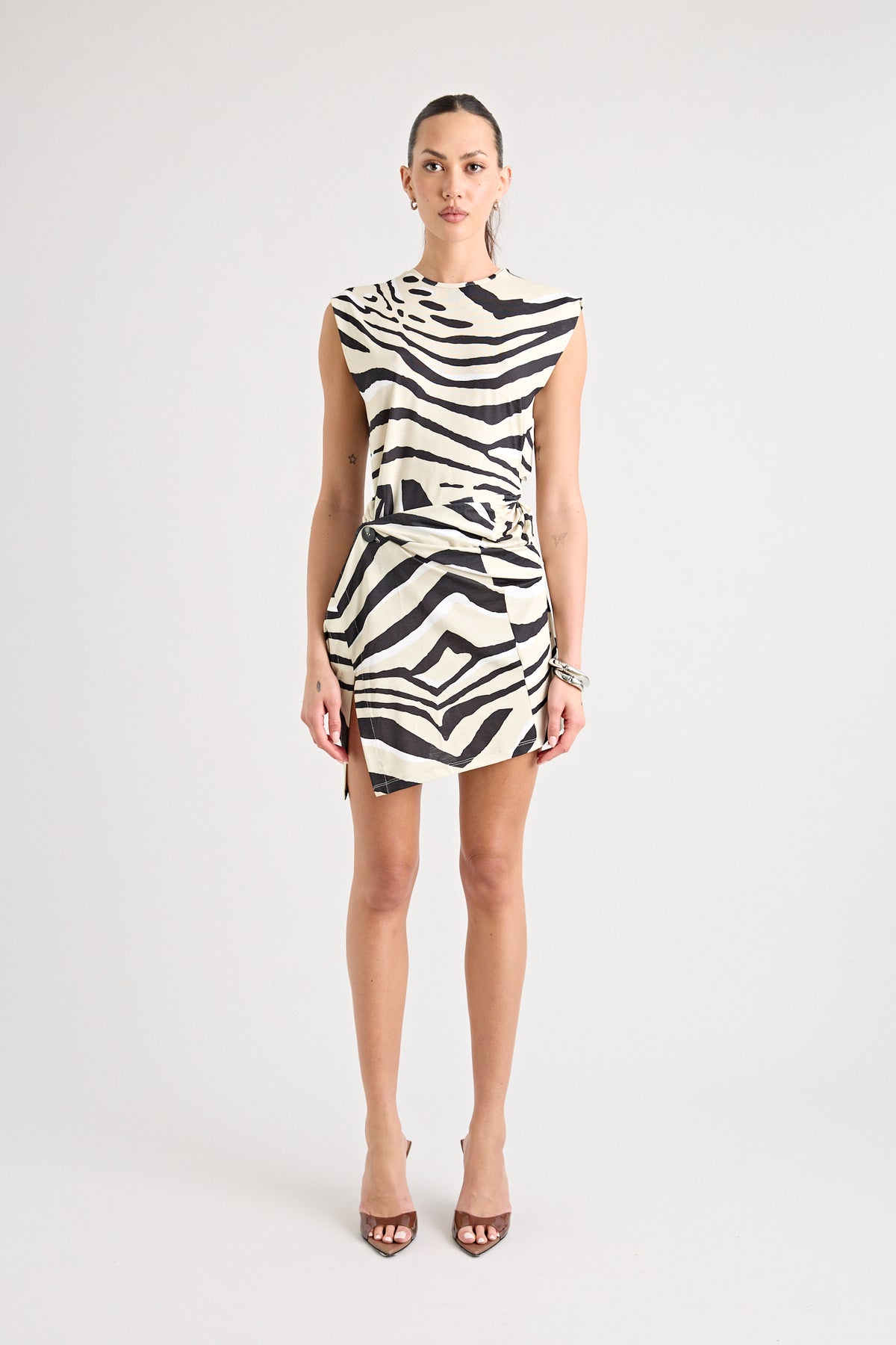 TOCA TWIST DRESS | ZEBRA