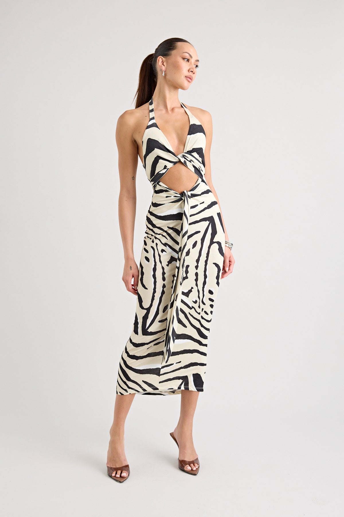 TOCA TIE UP DRESS | ZEBRA