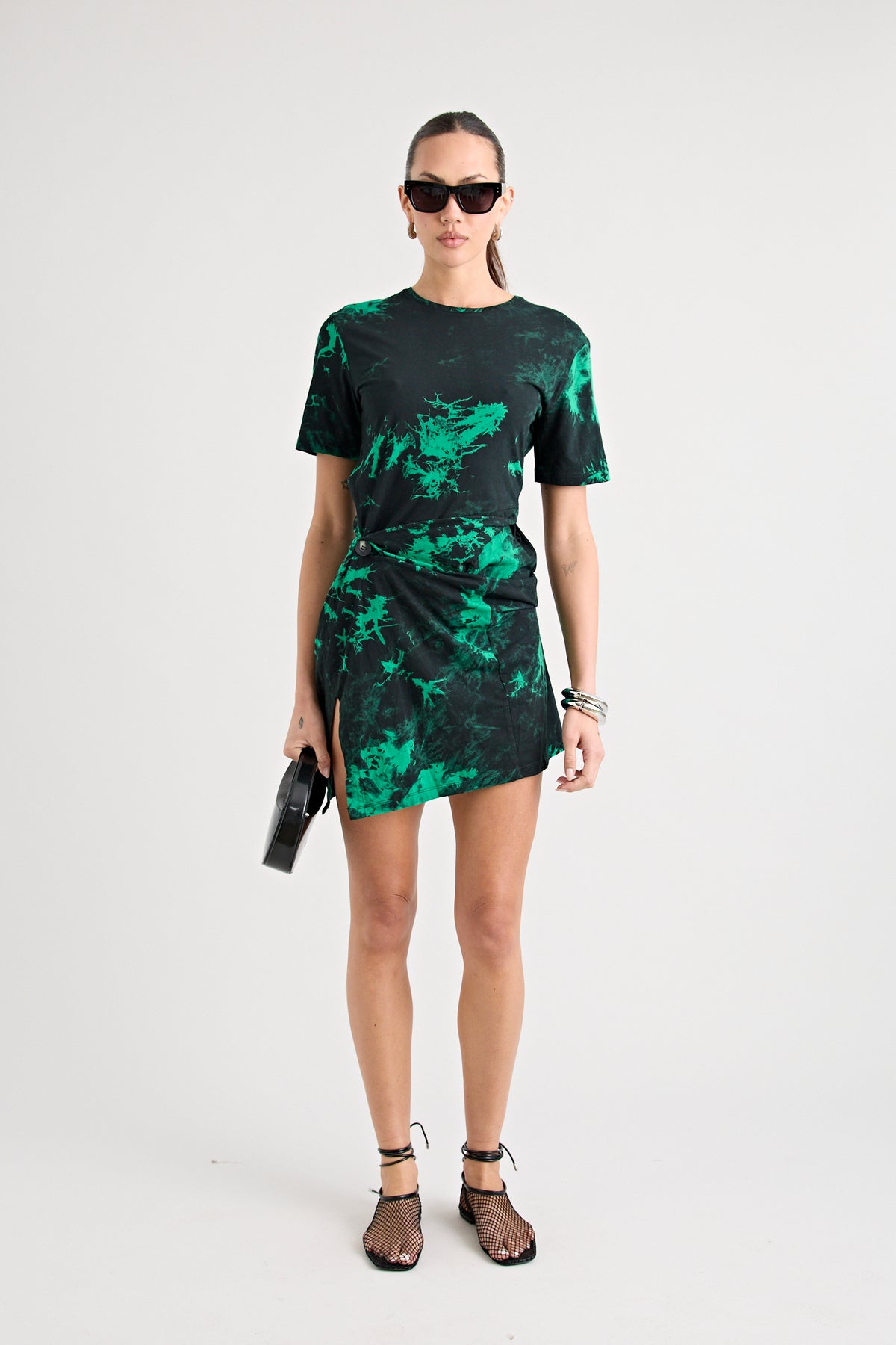 Enzo Twist Dress | Ink