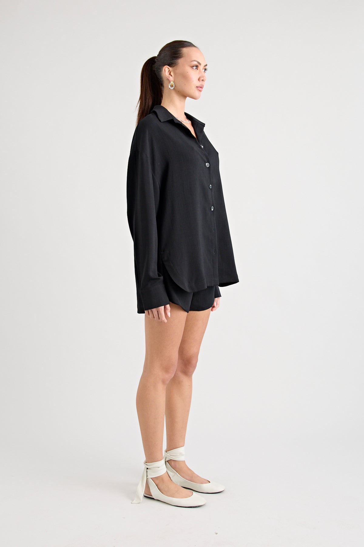 PINO TAILORED SHORT | BLACK