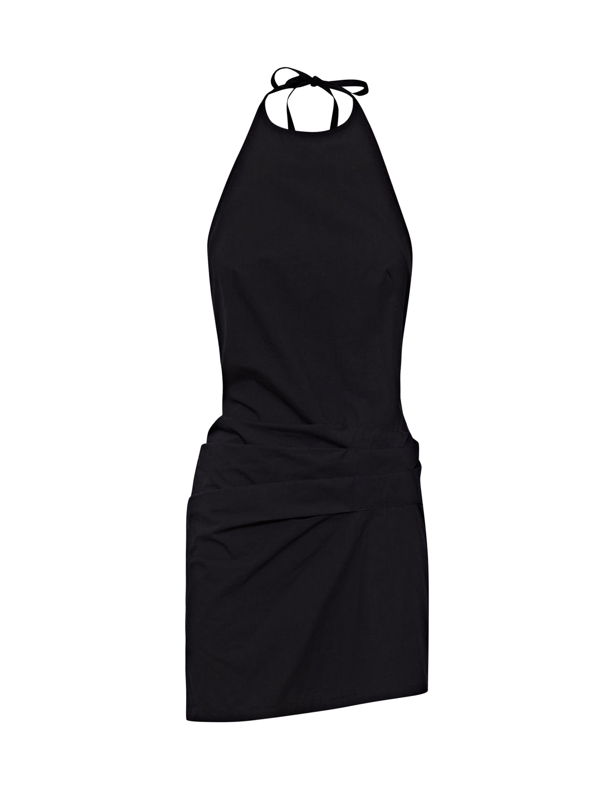 TORRENCE HALTER DRESS | BLACK