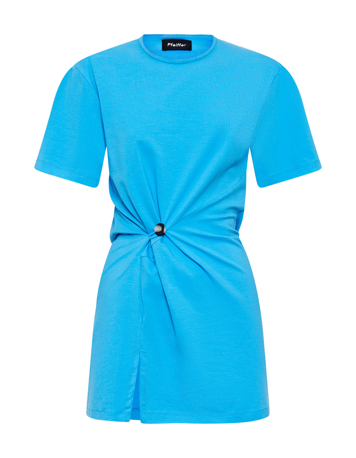 ROSCO TWIST DRESS | CYAN