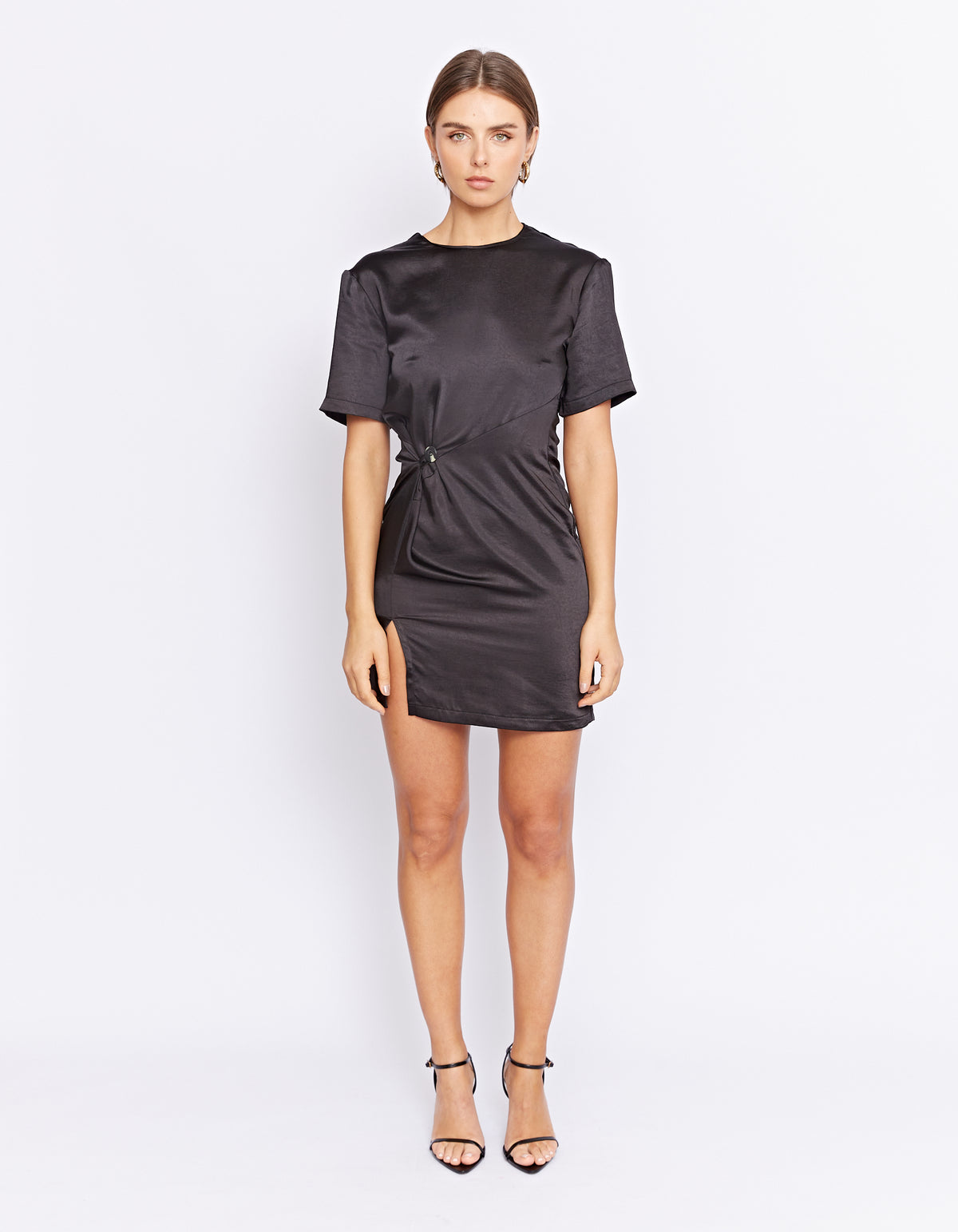 CARRINGTON TWIST DRESS  | BLACK