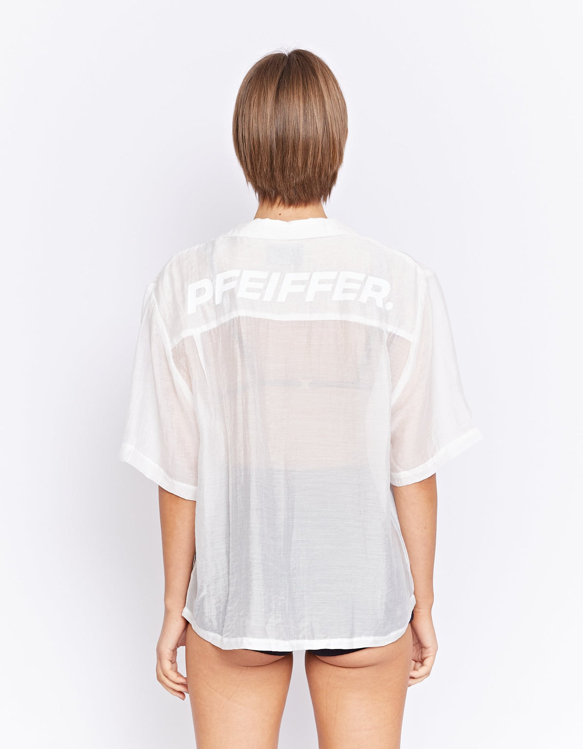 TERRAZZA SHEER SHIRT | POWDER