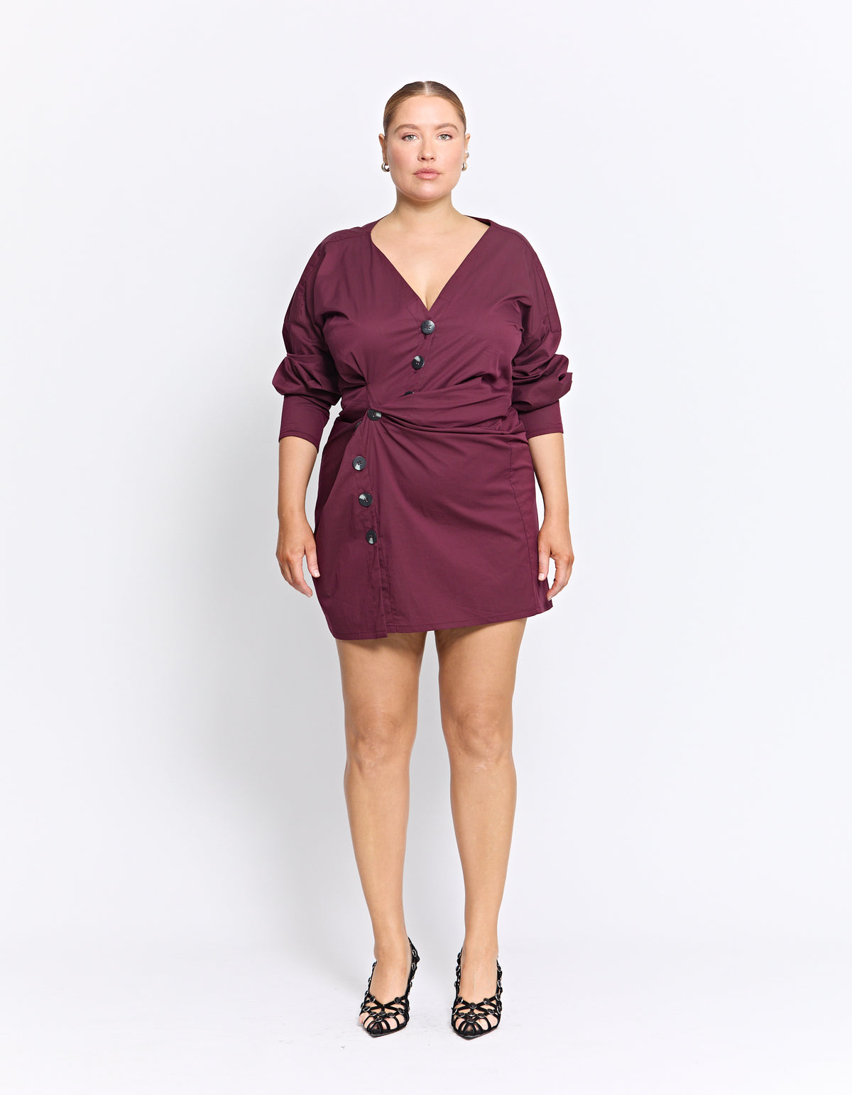 LAUTREC TWIST DRESS | WINE