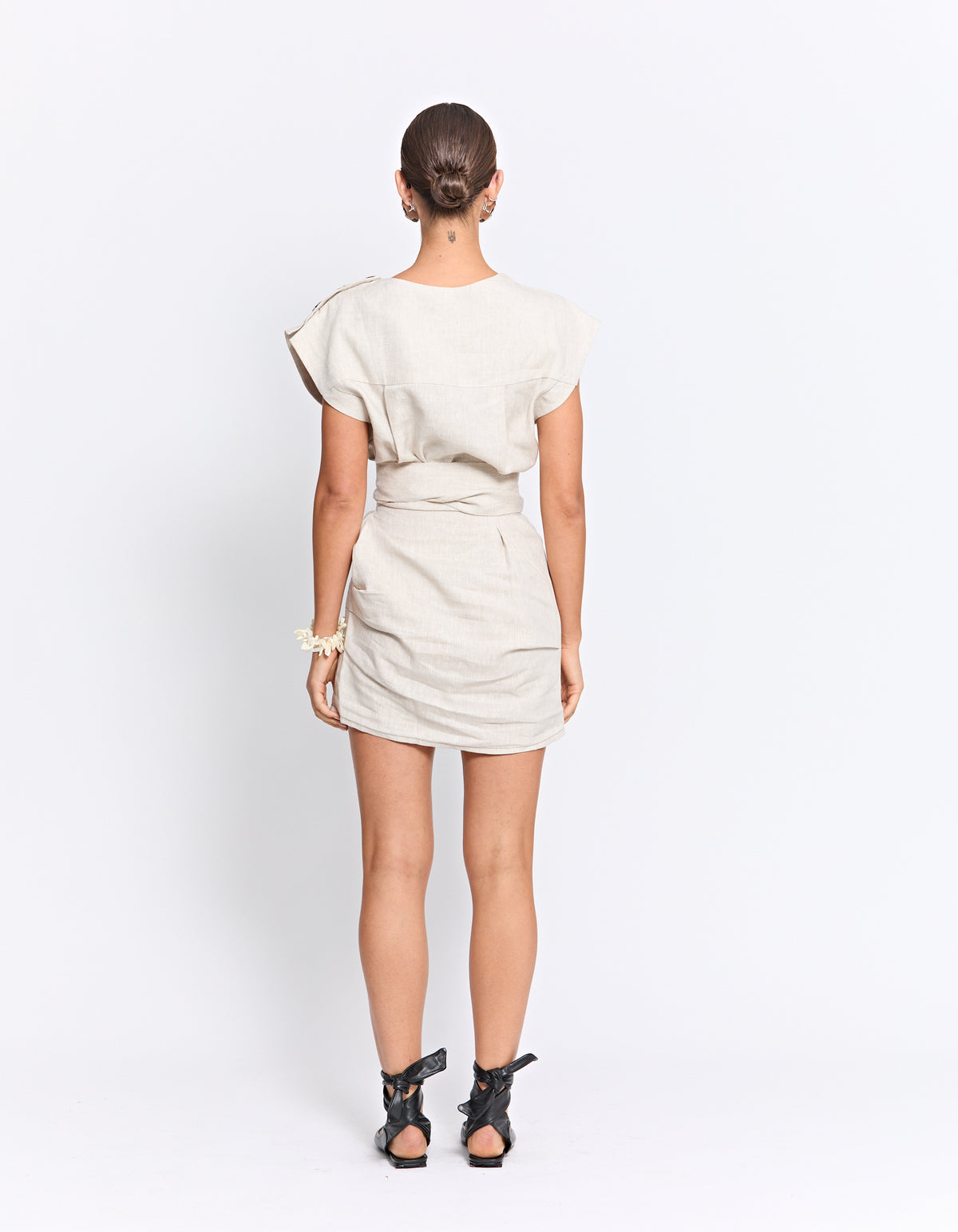 THE VITO MINI DRESS | NATURAL