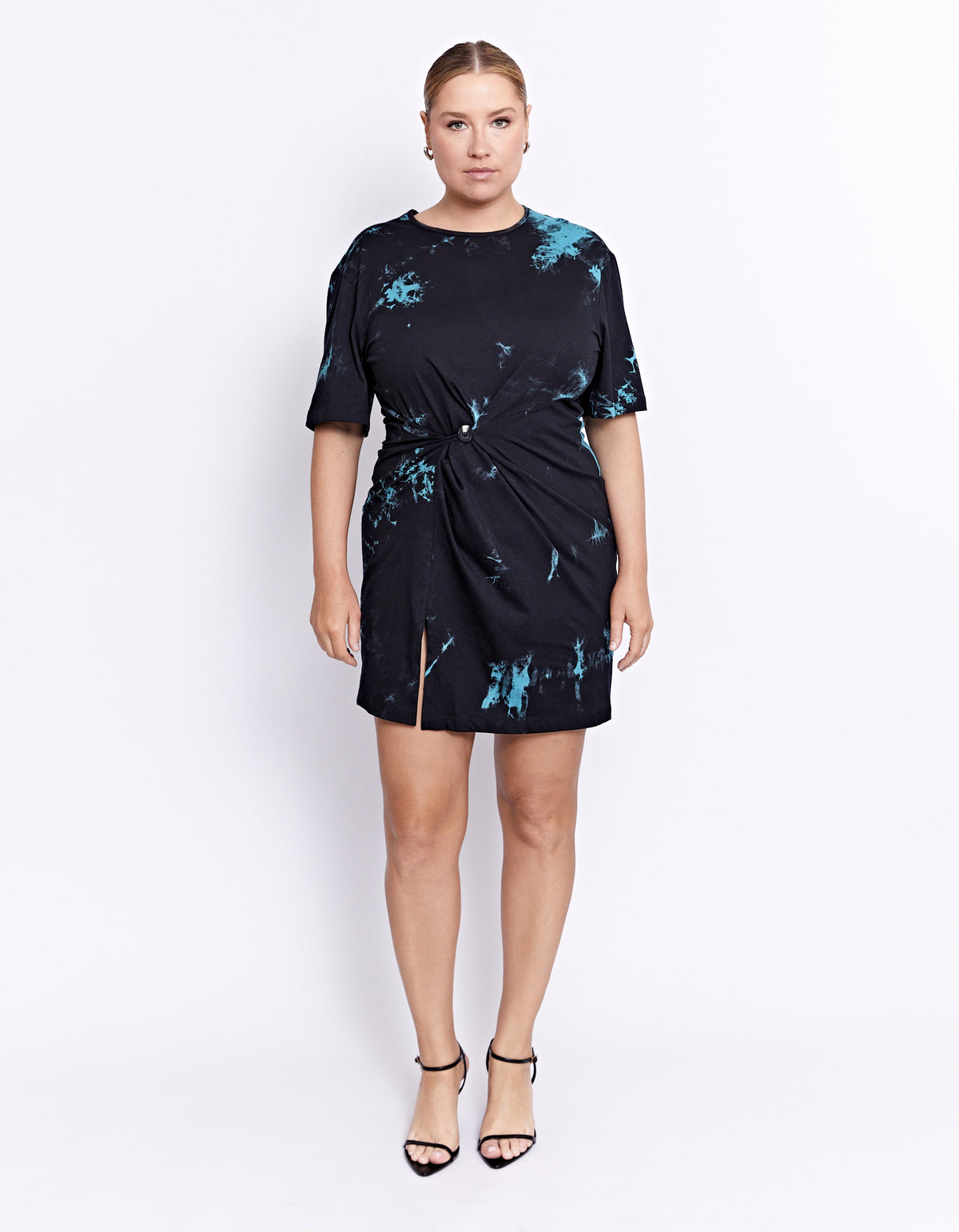 CASPIAN MINI TWIST DRESS | SPLASH