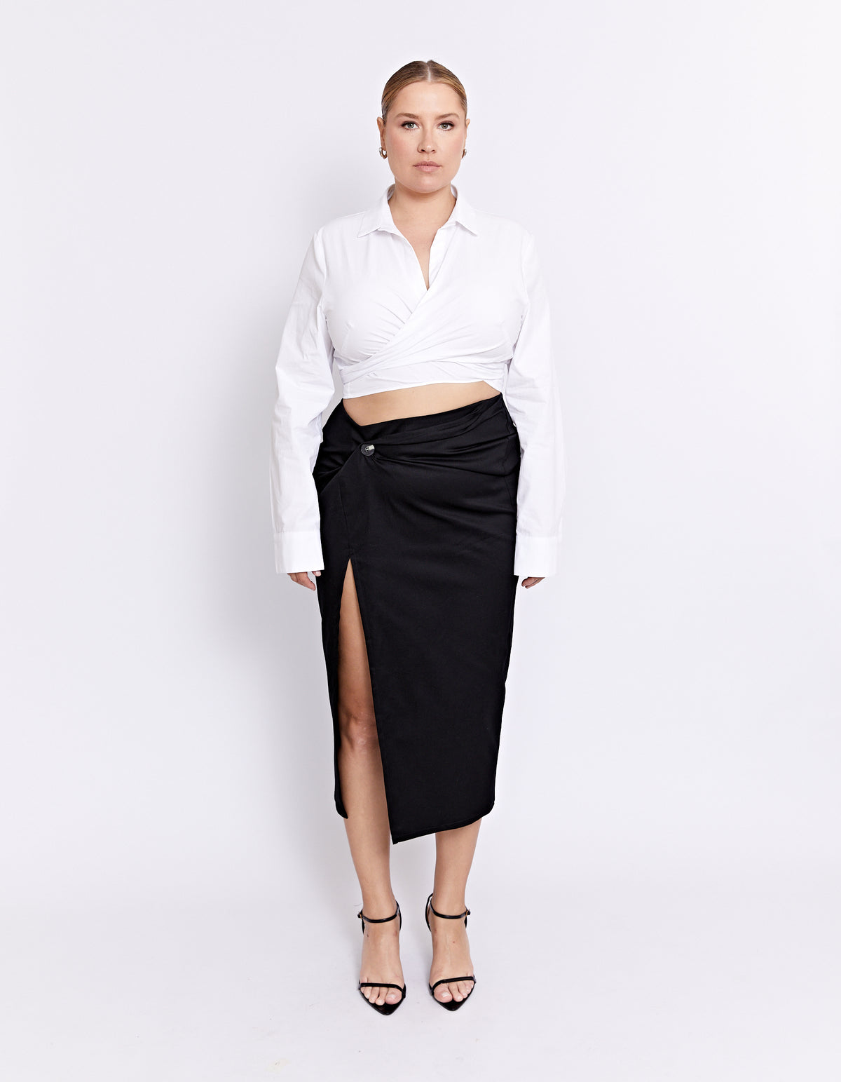 PARKS MIDI SKIRT | BLACK